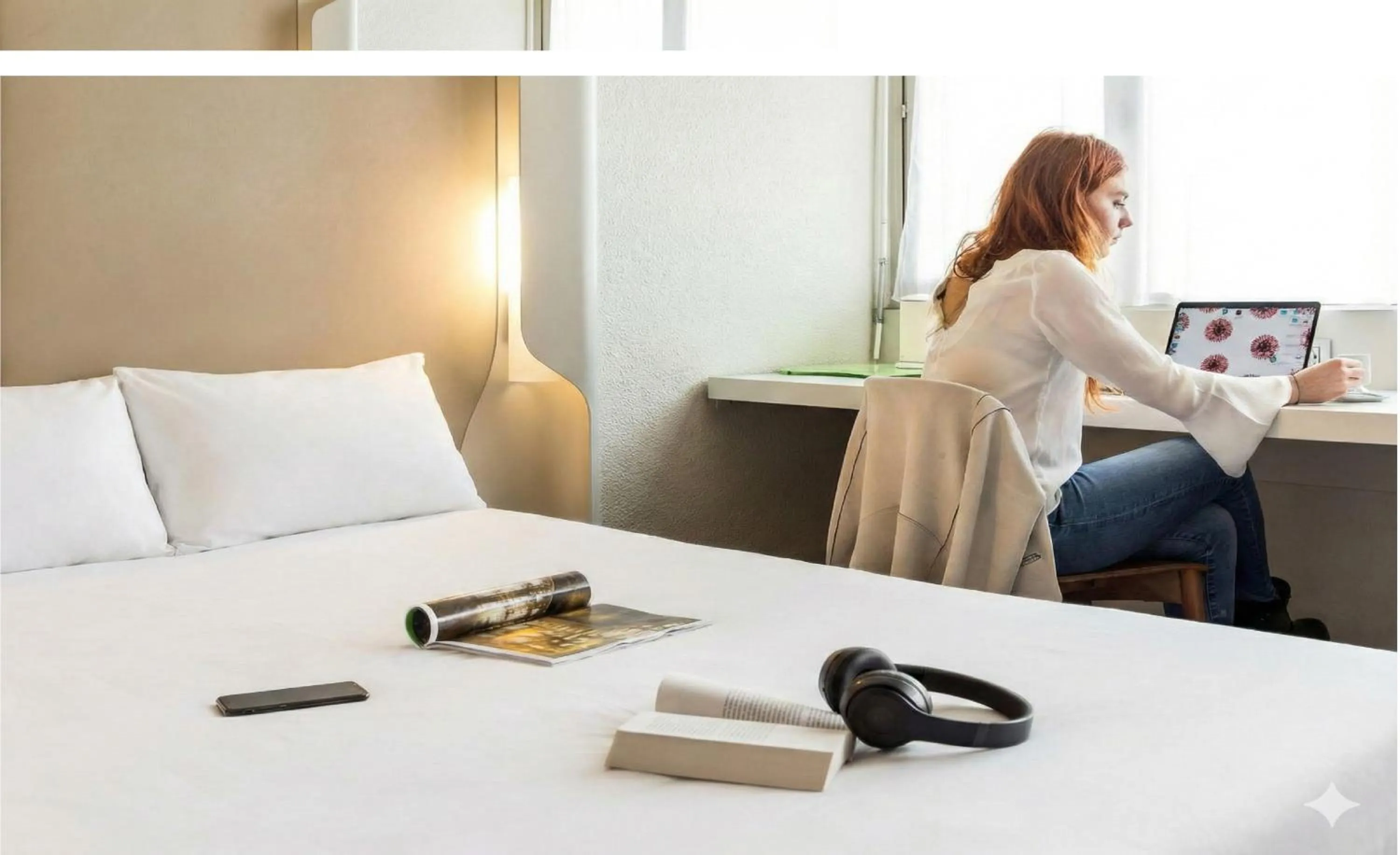 Bedroom, Bed in Campanile Conflans-Sainte-Honorine