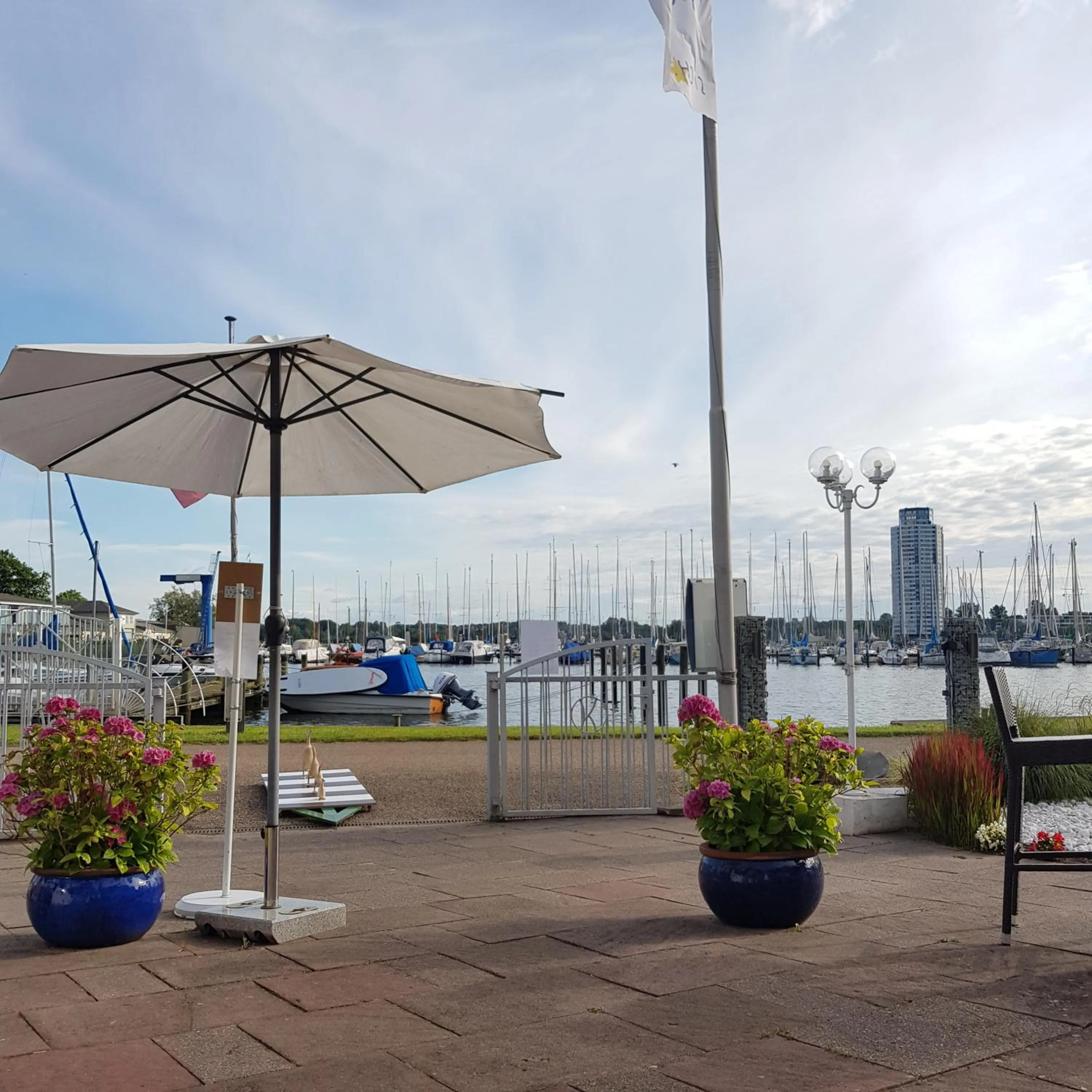 Balcony/Terrace in Akzent Hotel Strandhalle