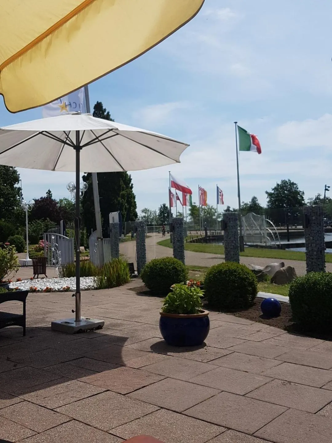 Balcony/Terrace in Akzent Hotel Strandhalle