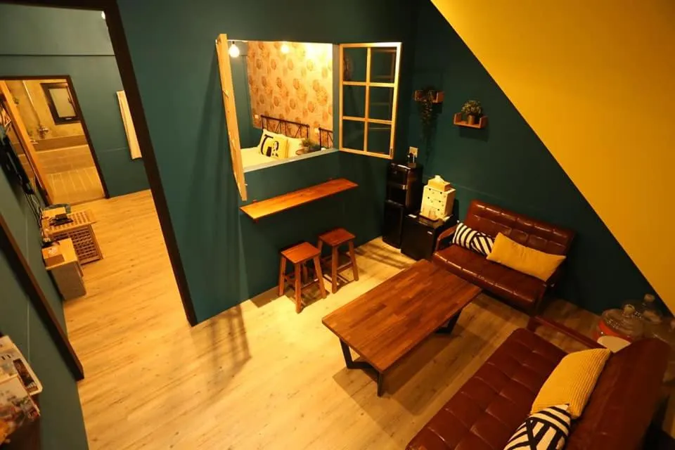 Living room, Bed in Tainan Little Day