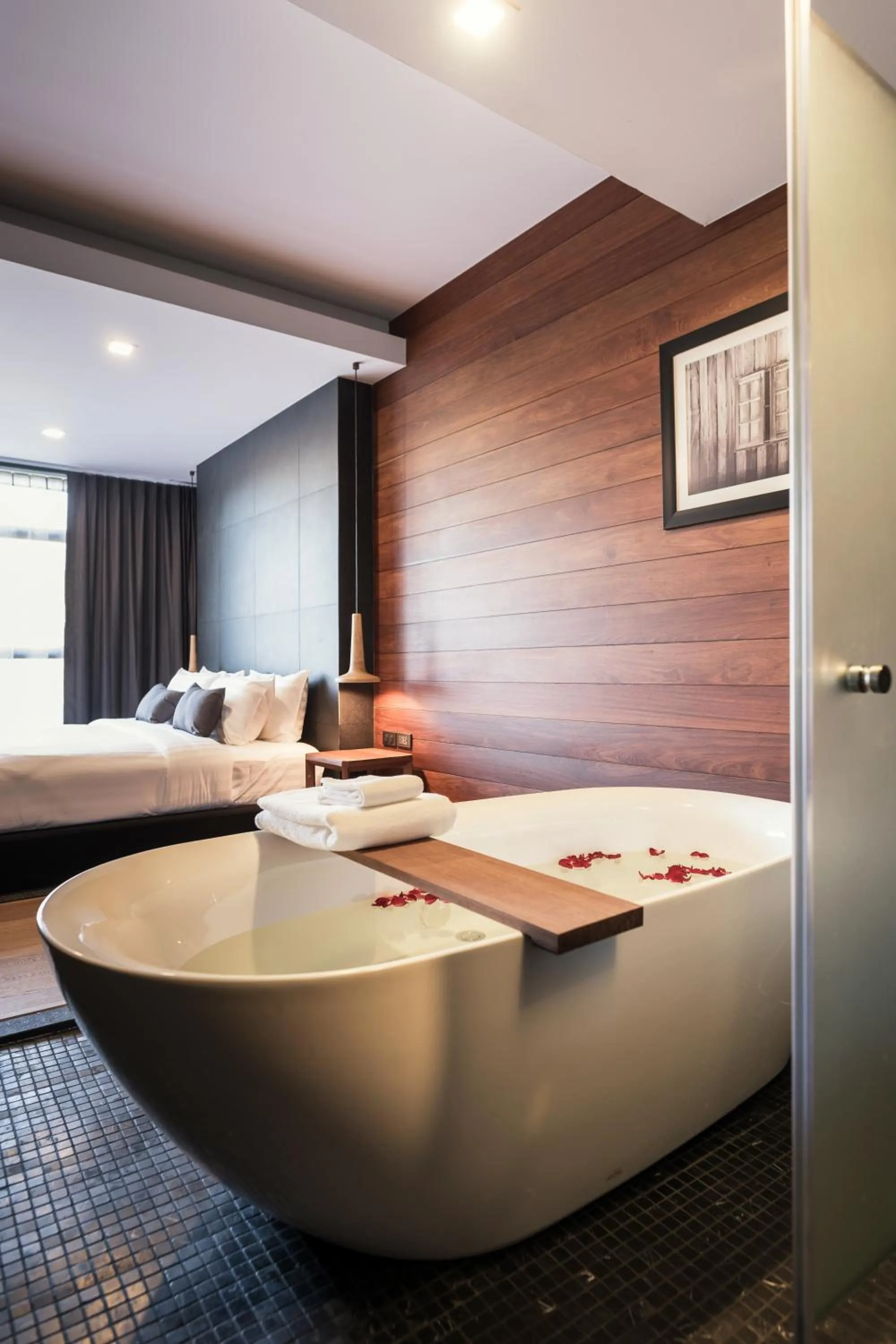 Bathroom, Bed in The Habita Hatyai