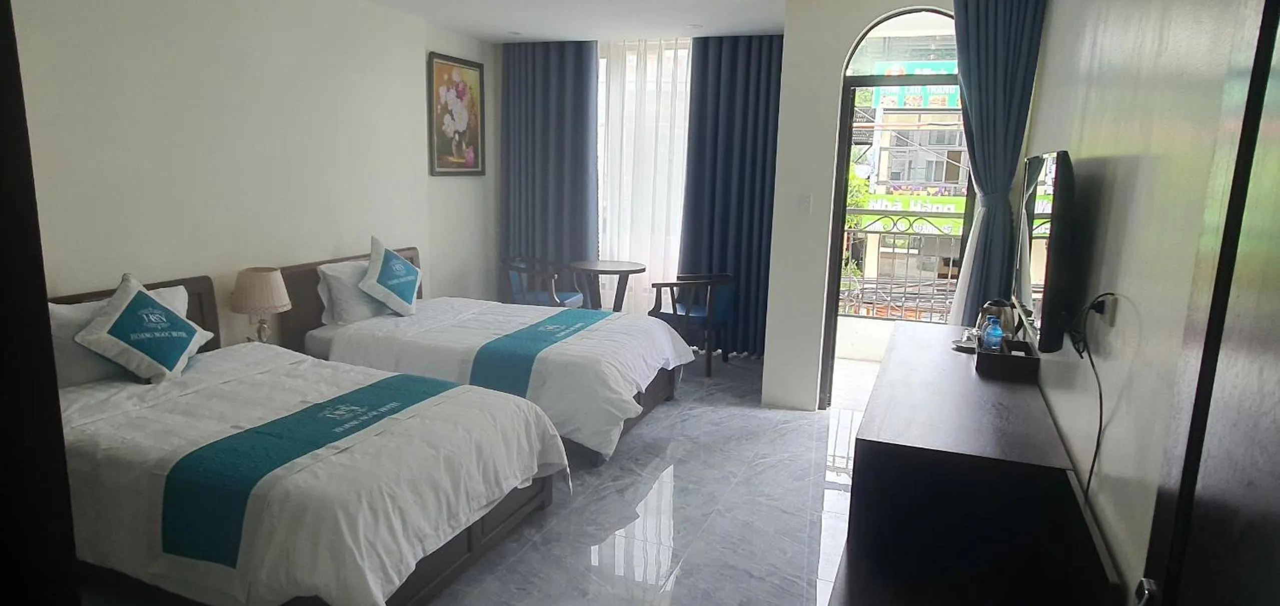 Bed in Hoang Ngoc Hotel