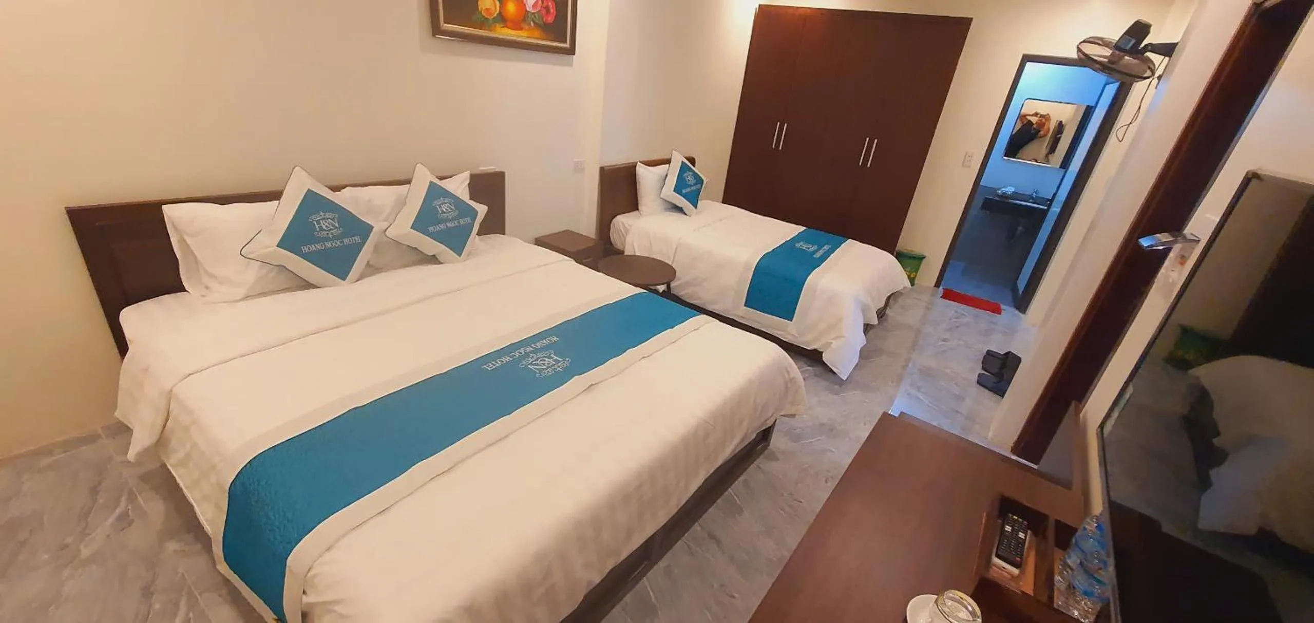 Bed in Hoang Ngoc Hotel