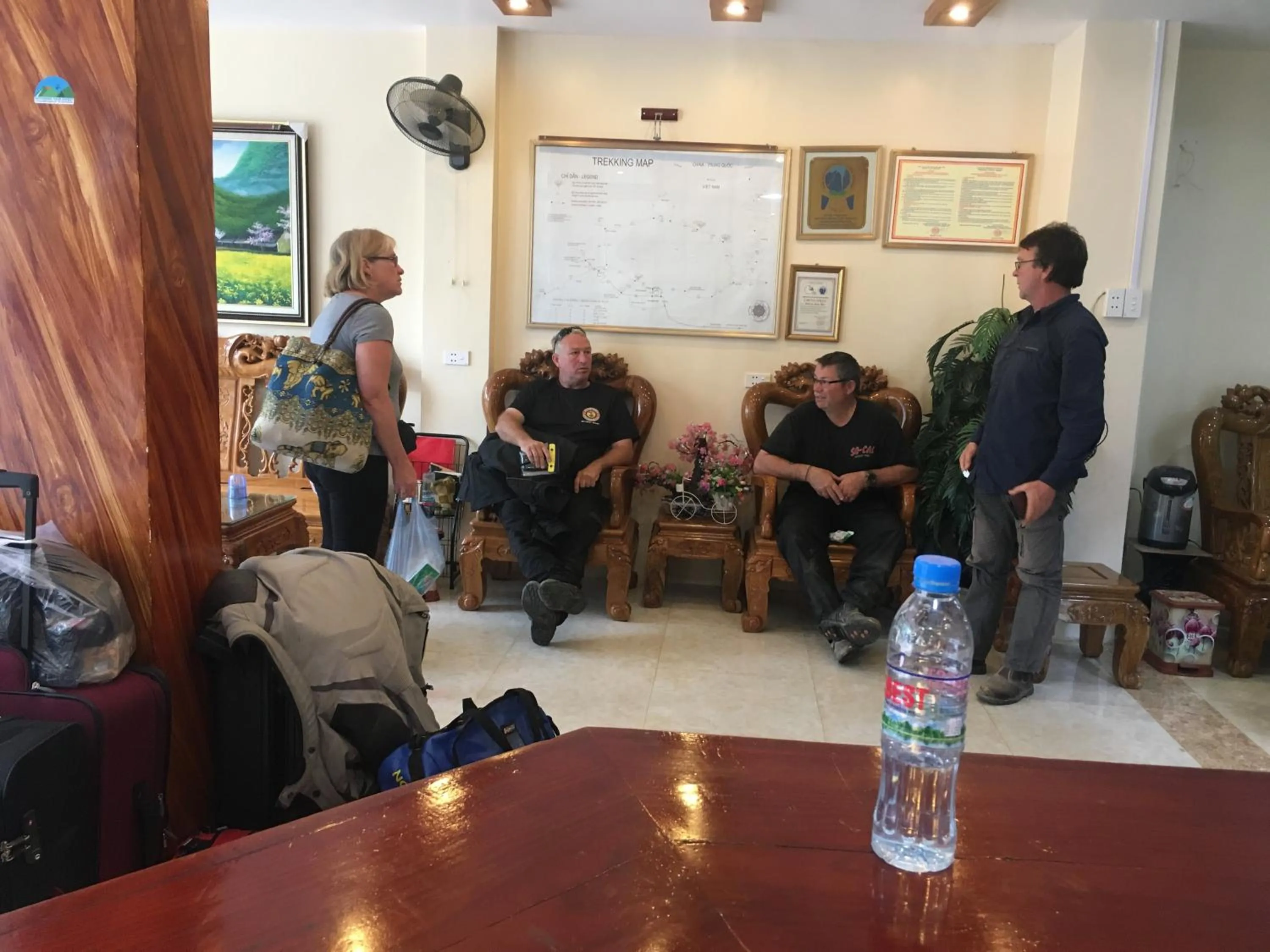 group of guests in Hoang Ngoc Hotel