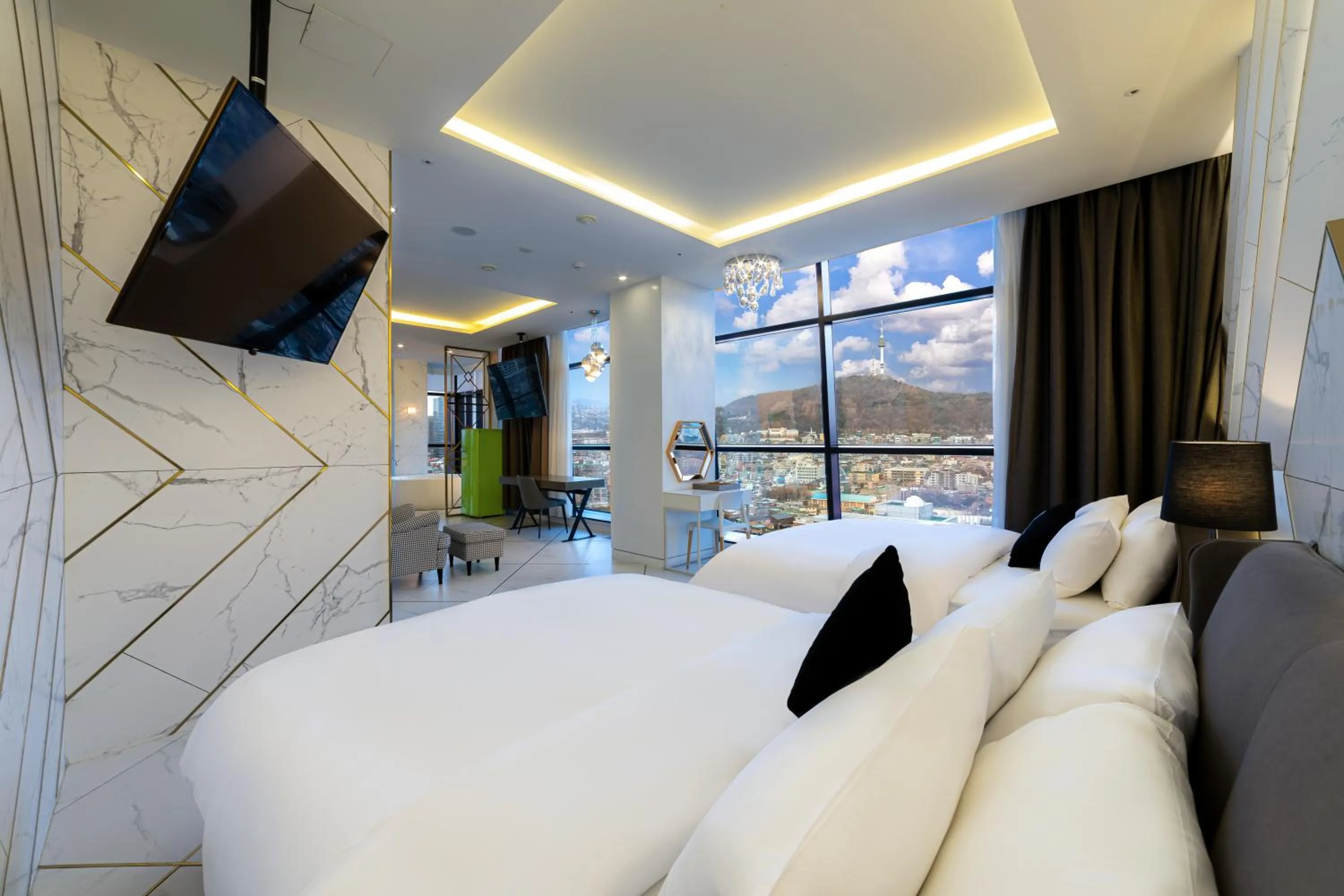 Bed in Hotel The Designers Seoul Station