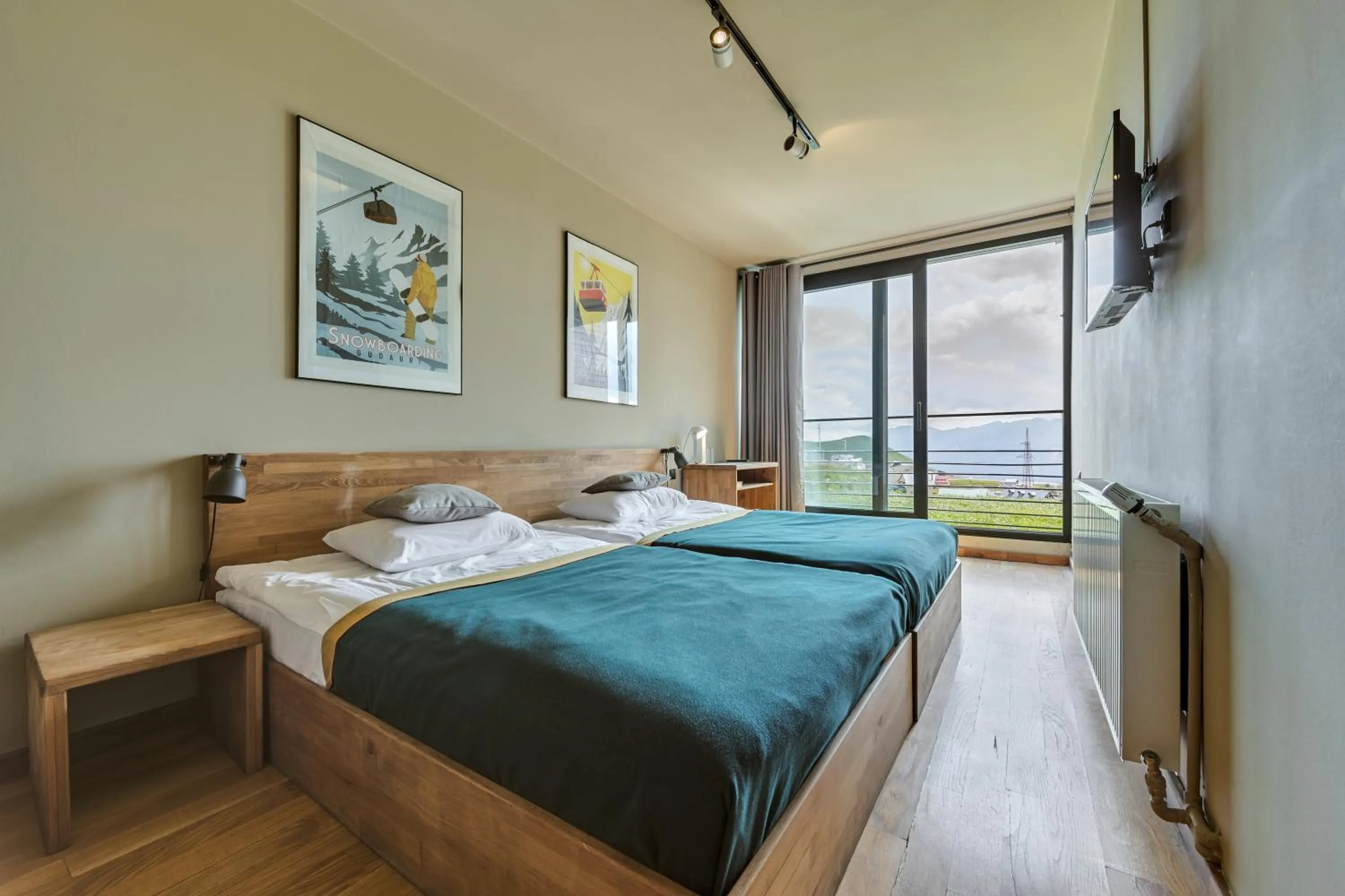 Bed in Quadrum Hotel