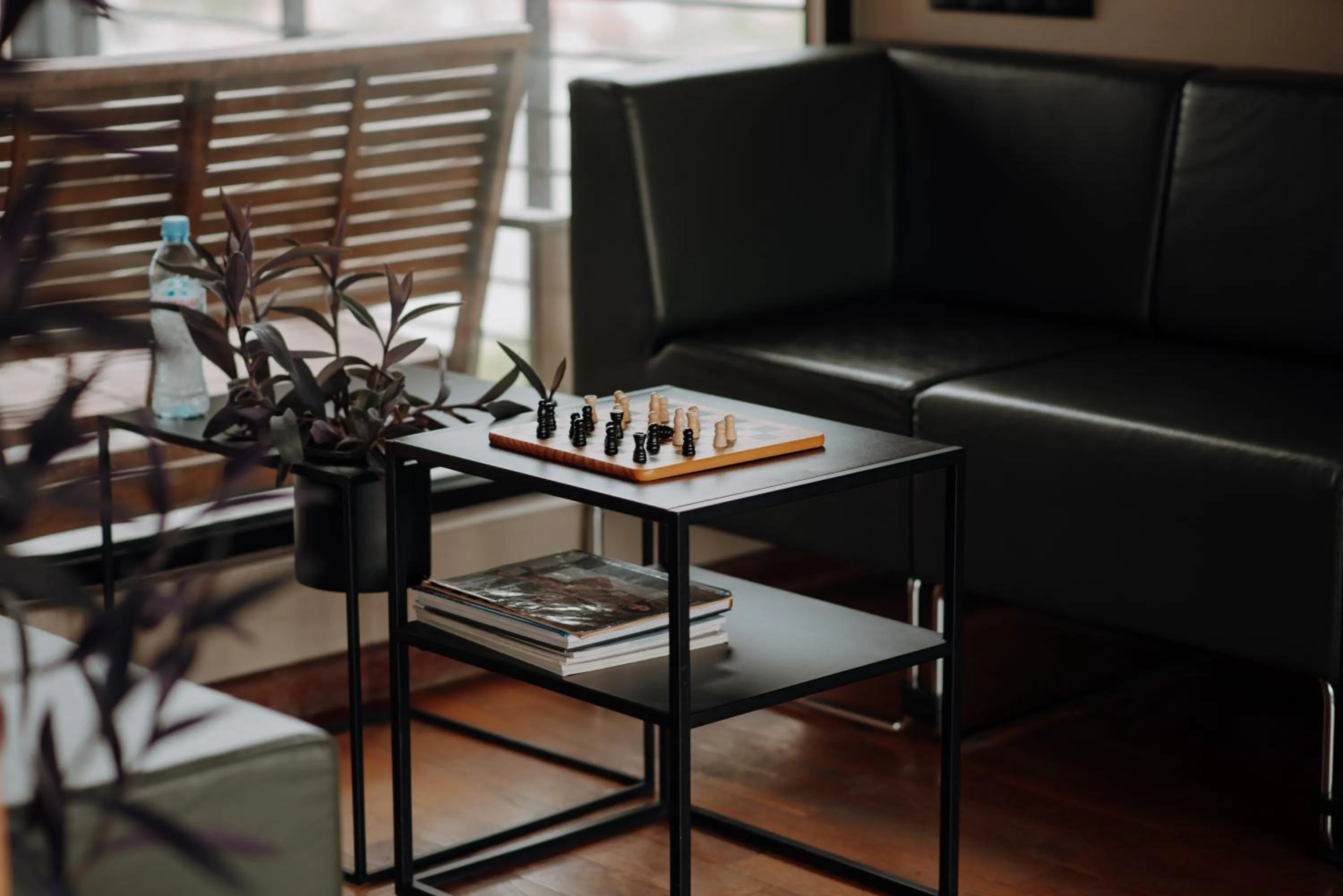 Seating area in Quadrum Hotel