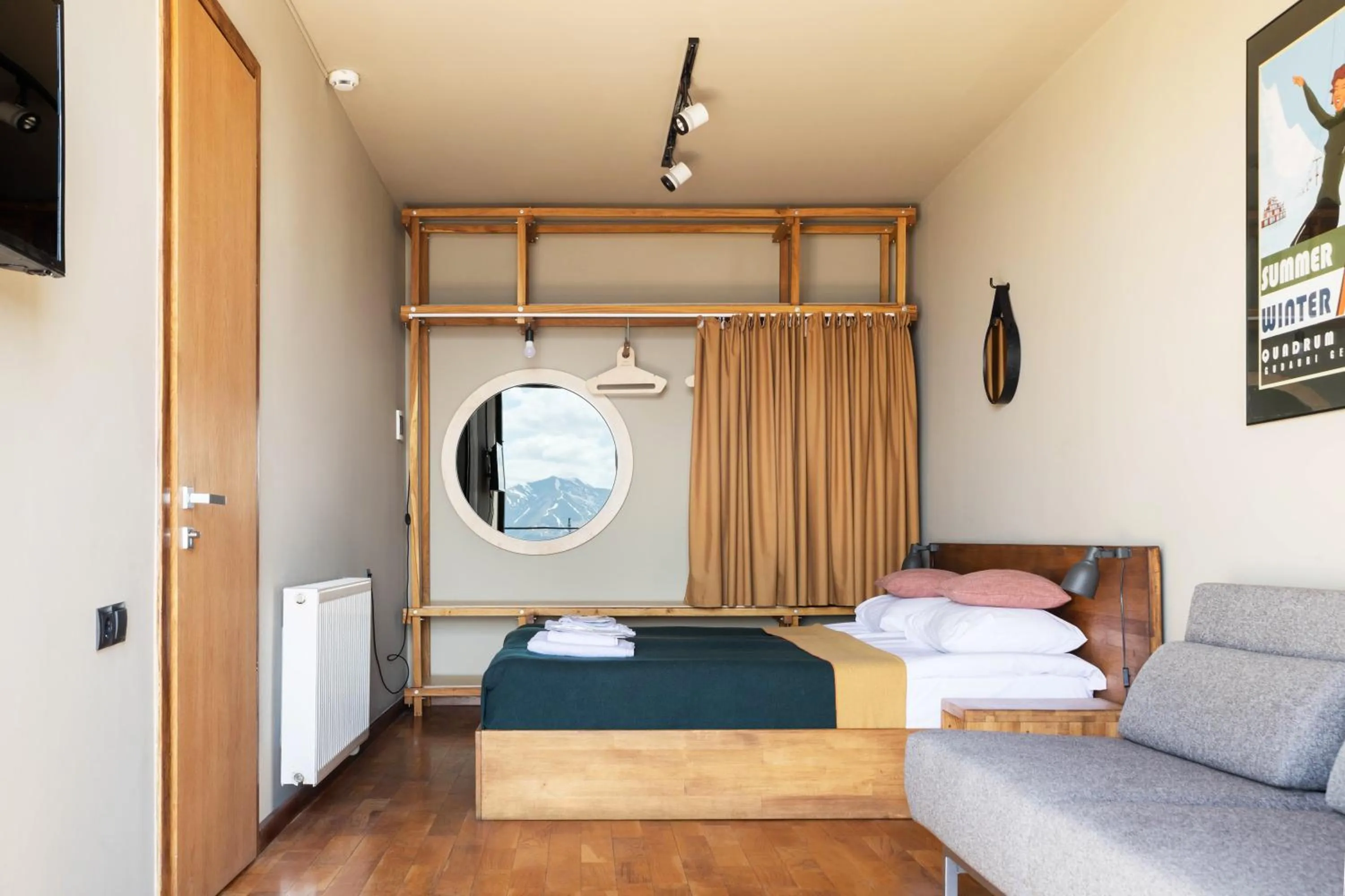 Bed in Quadrum Hotel