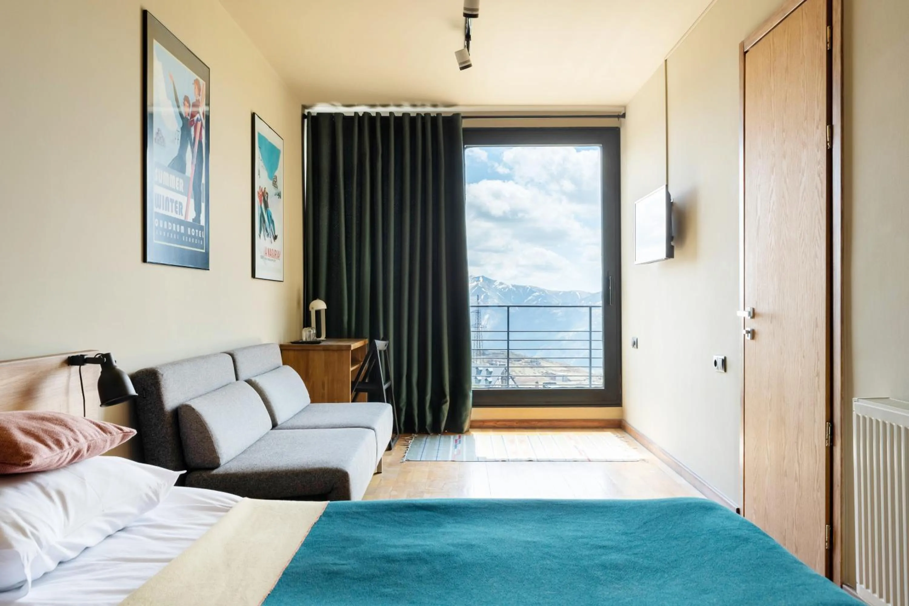 Bed in Quadrum Hotel