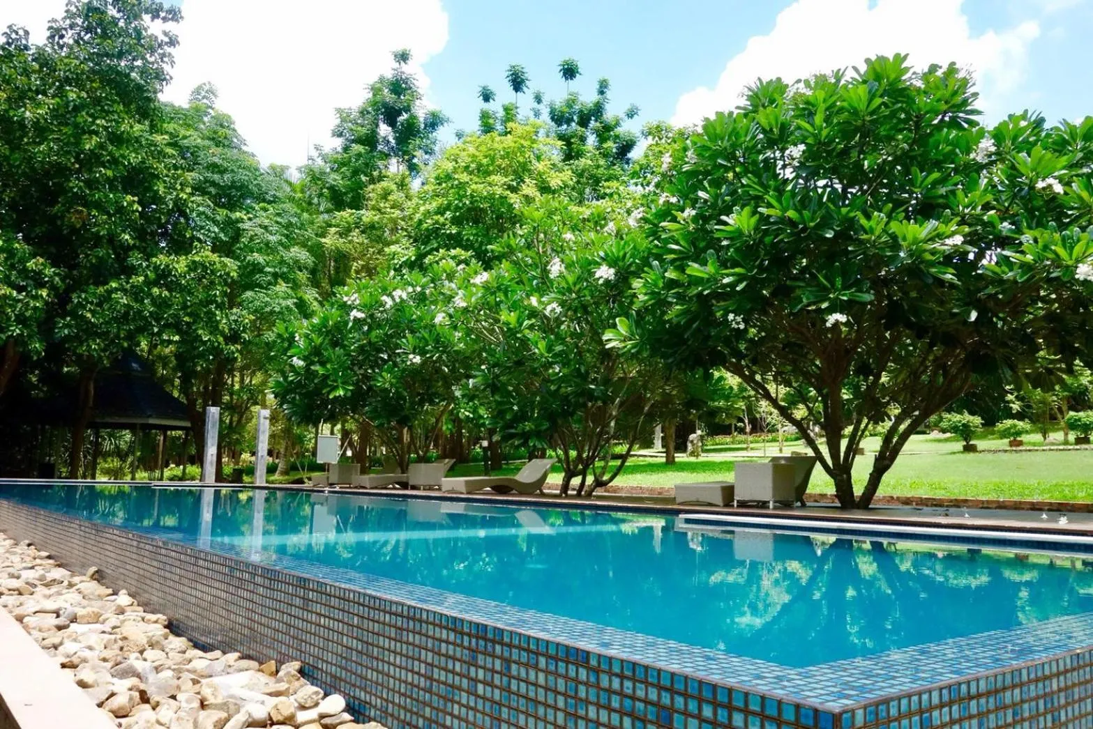 Swimming pool in Wanathara Resort