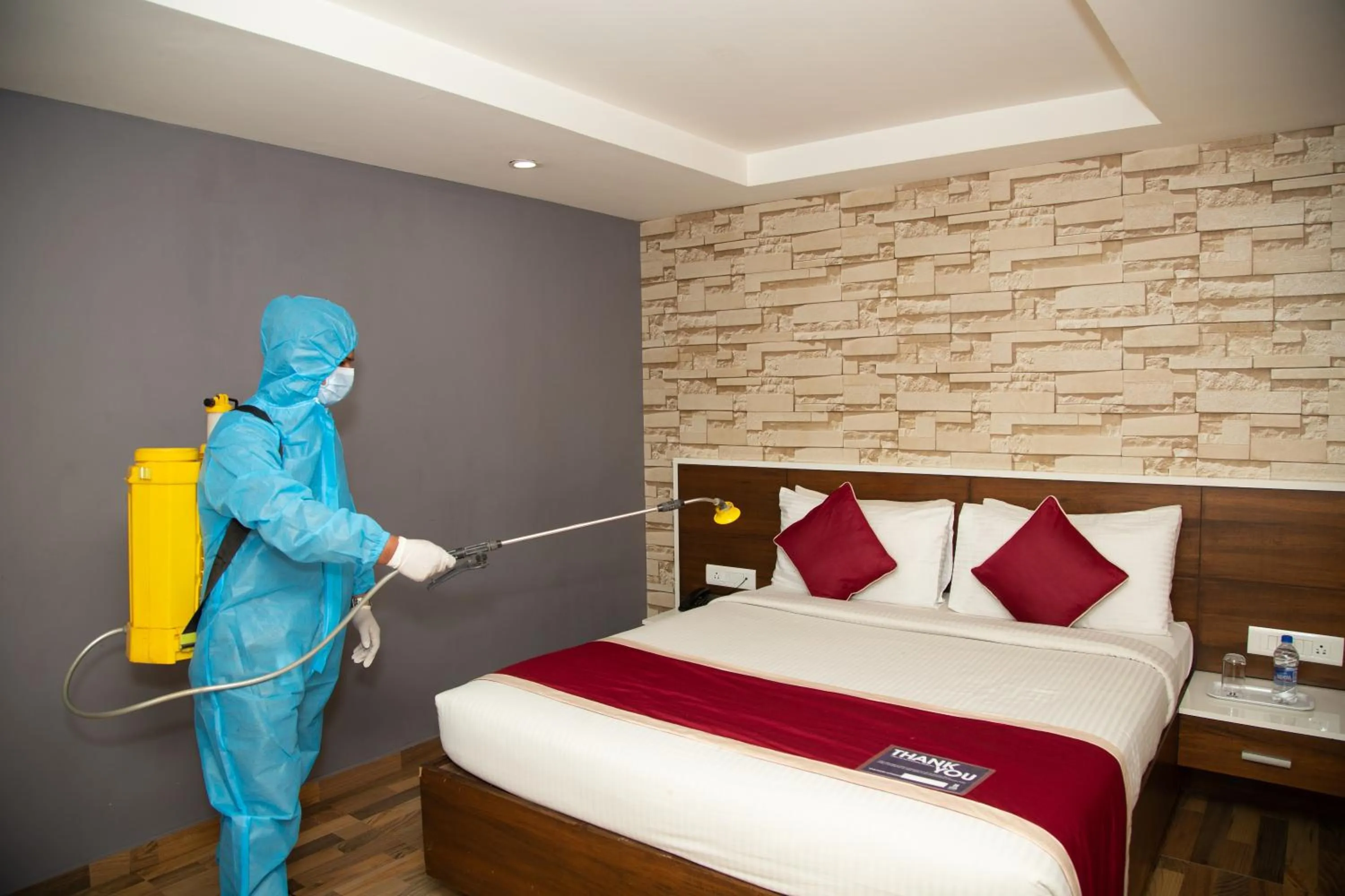 Bed in Icon Business Hotel by Bhagini