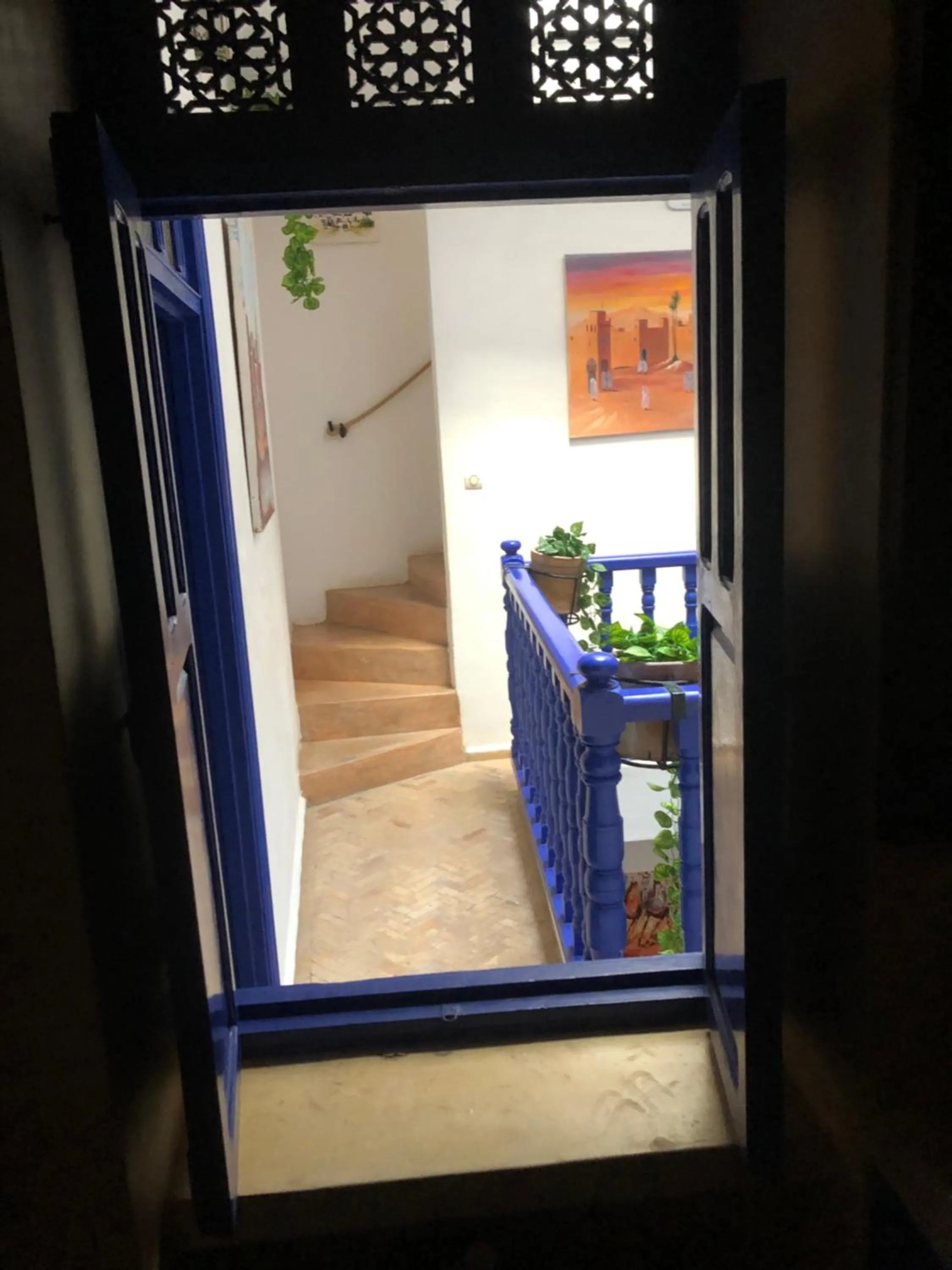 Inner courtyard view in Riad Gloria