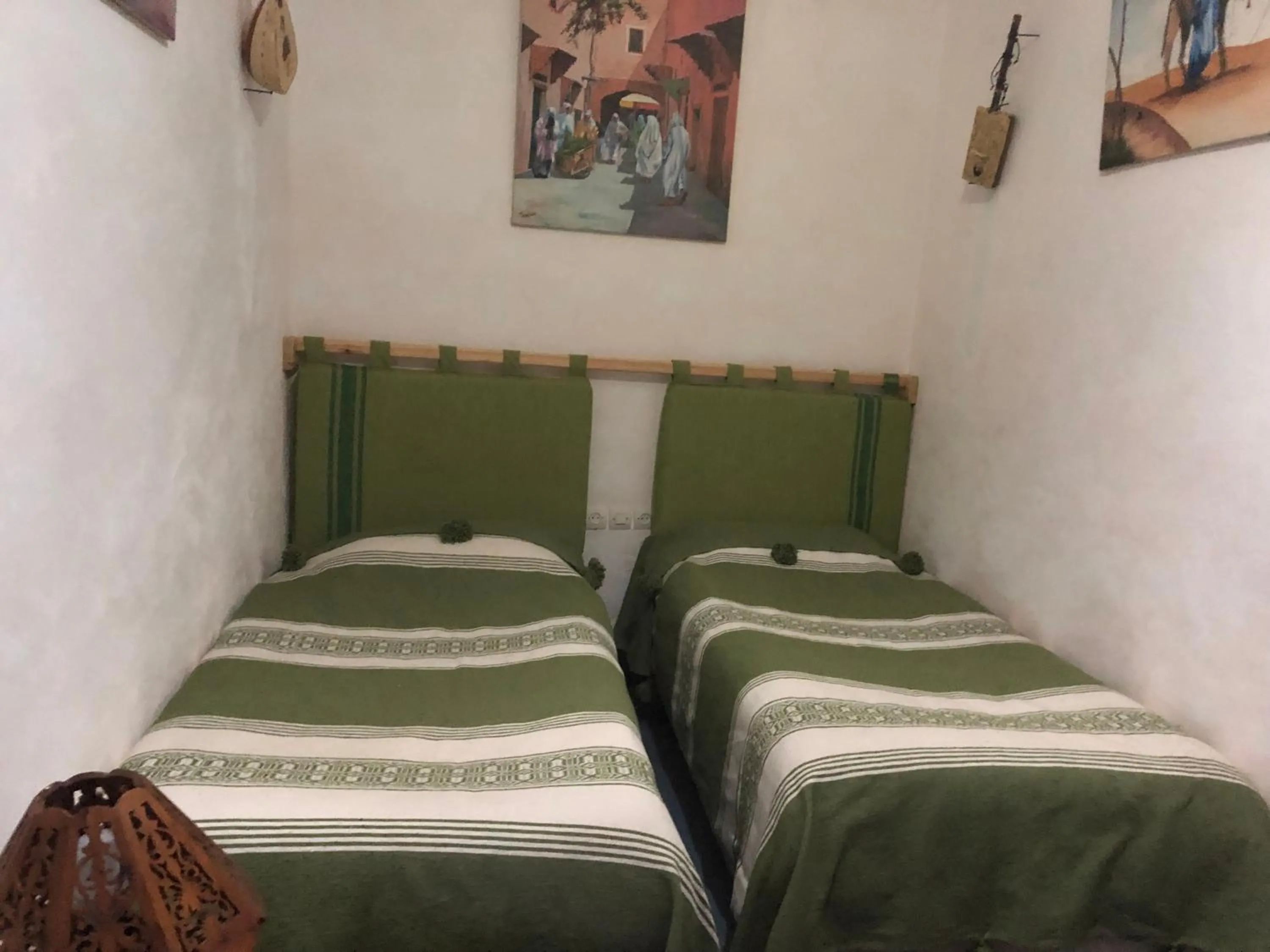 Bed in Riad Gloria