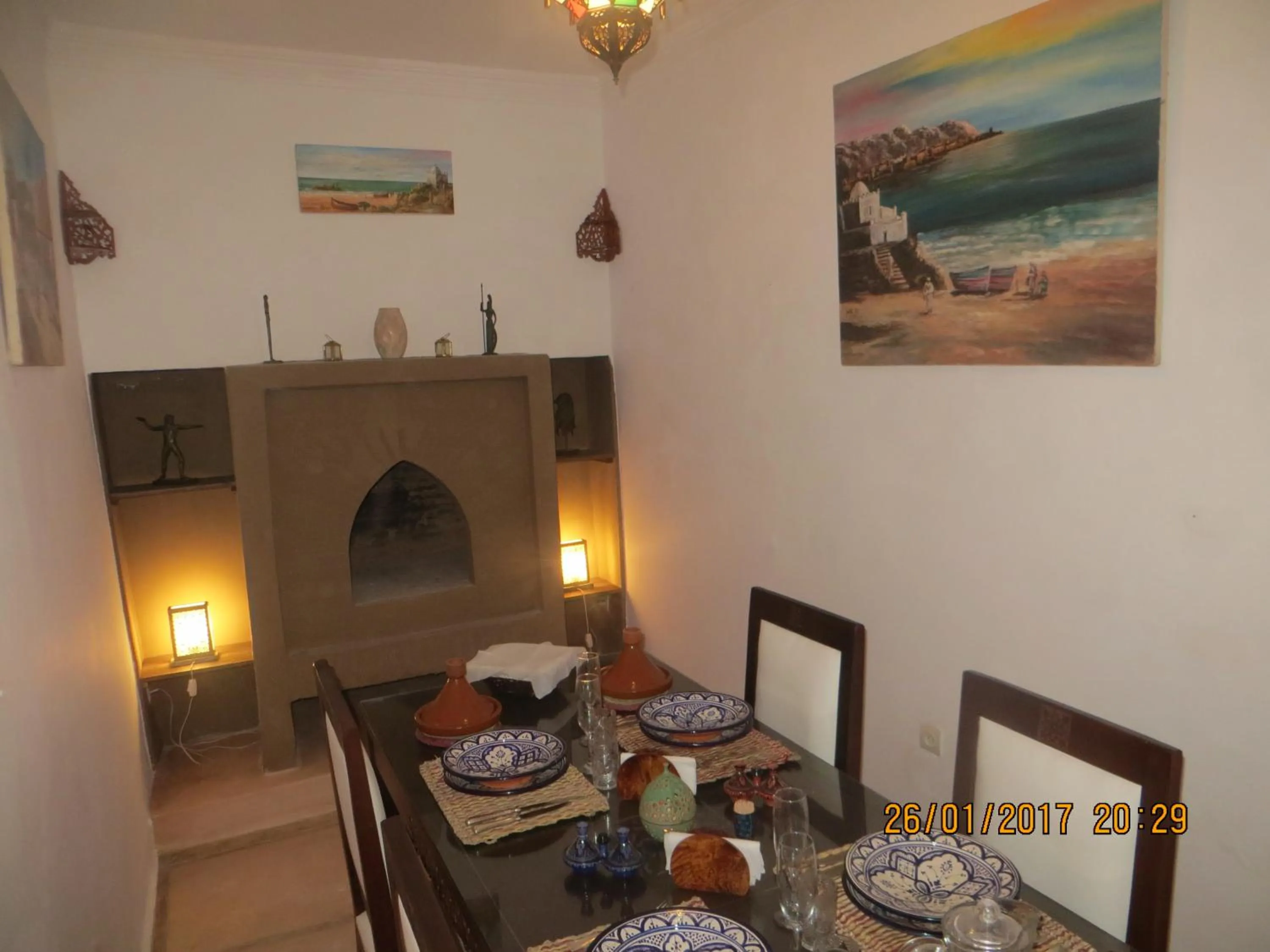 Communal lounge/ TV room in Riad Gloria