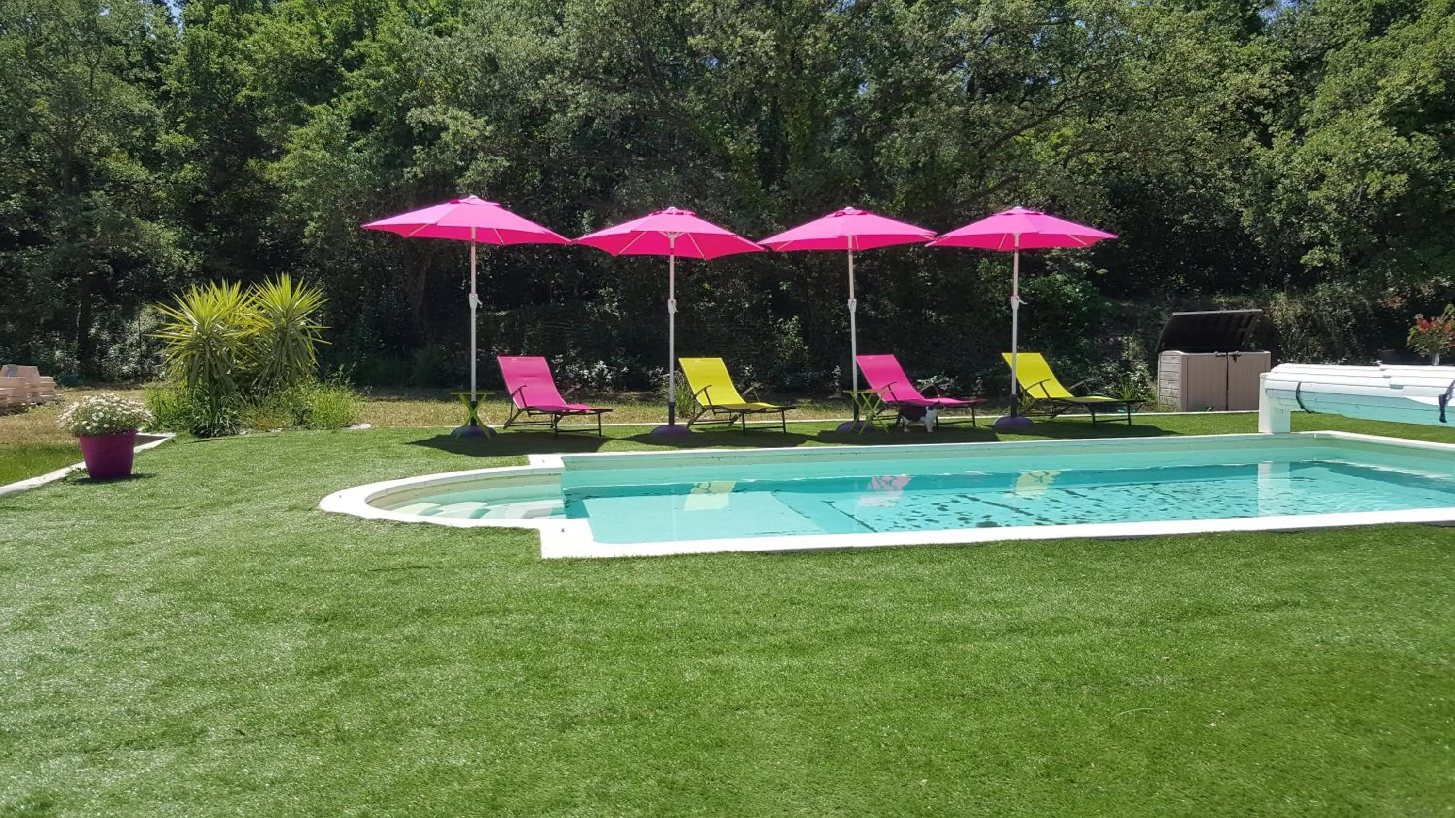 Swimming pool in Au Charme de Pépiole