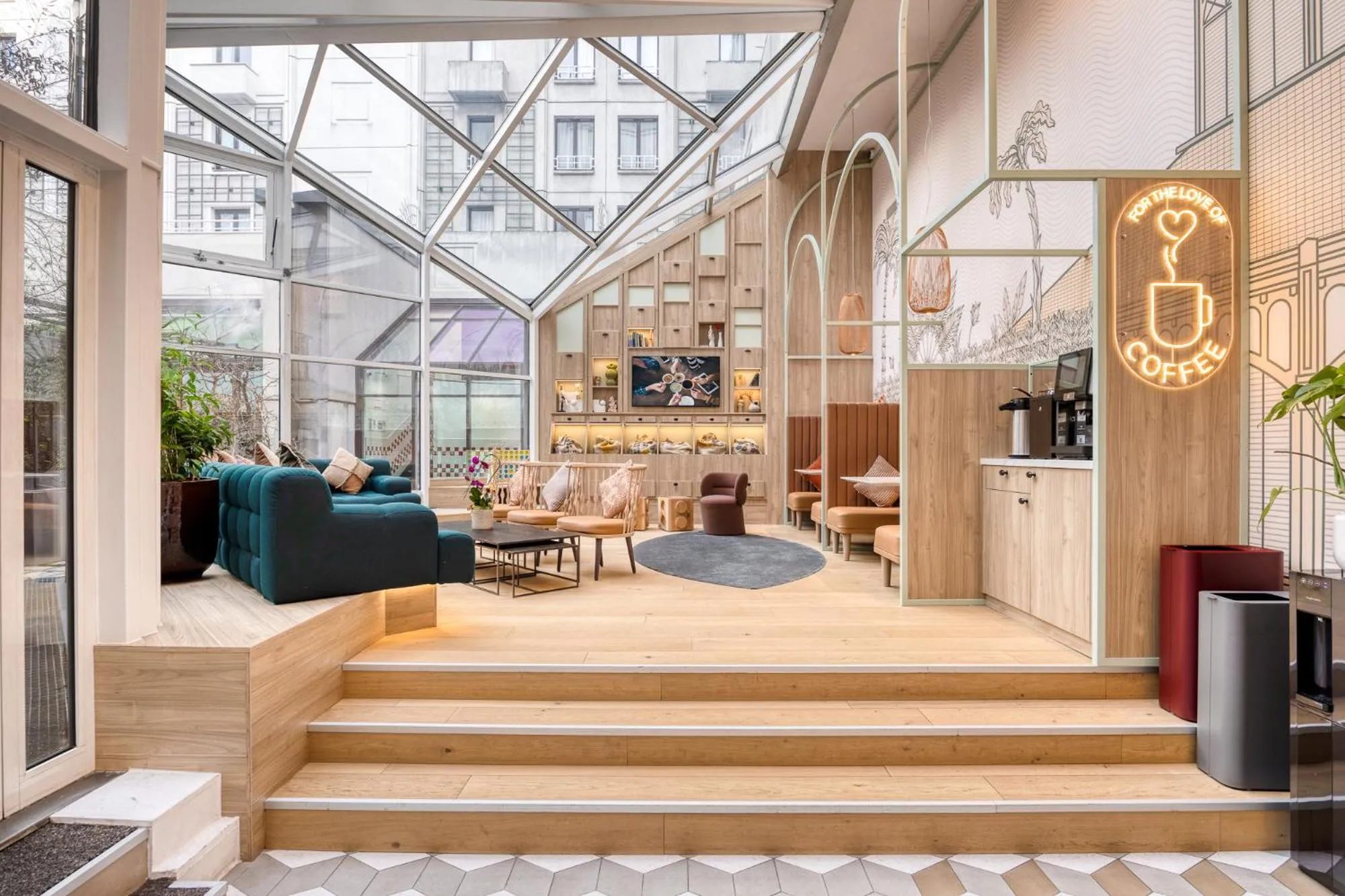 Seating area in Citadines Les Halles Paris