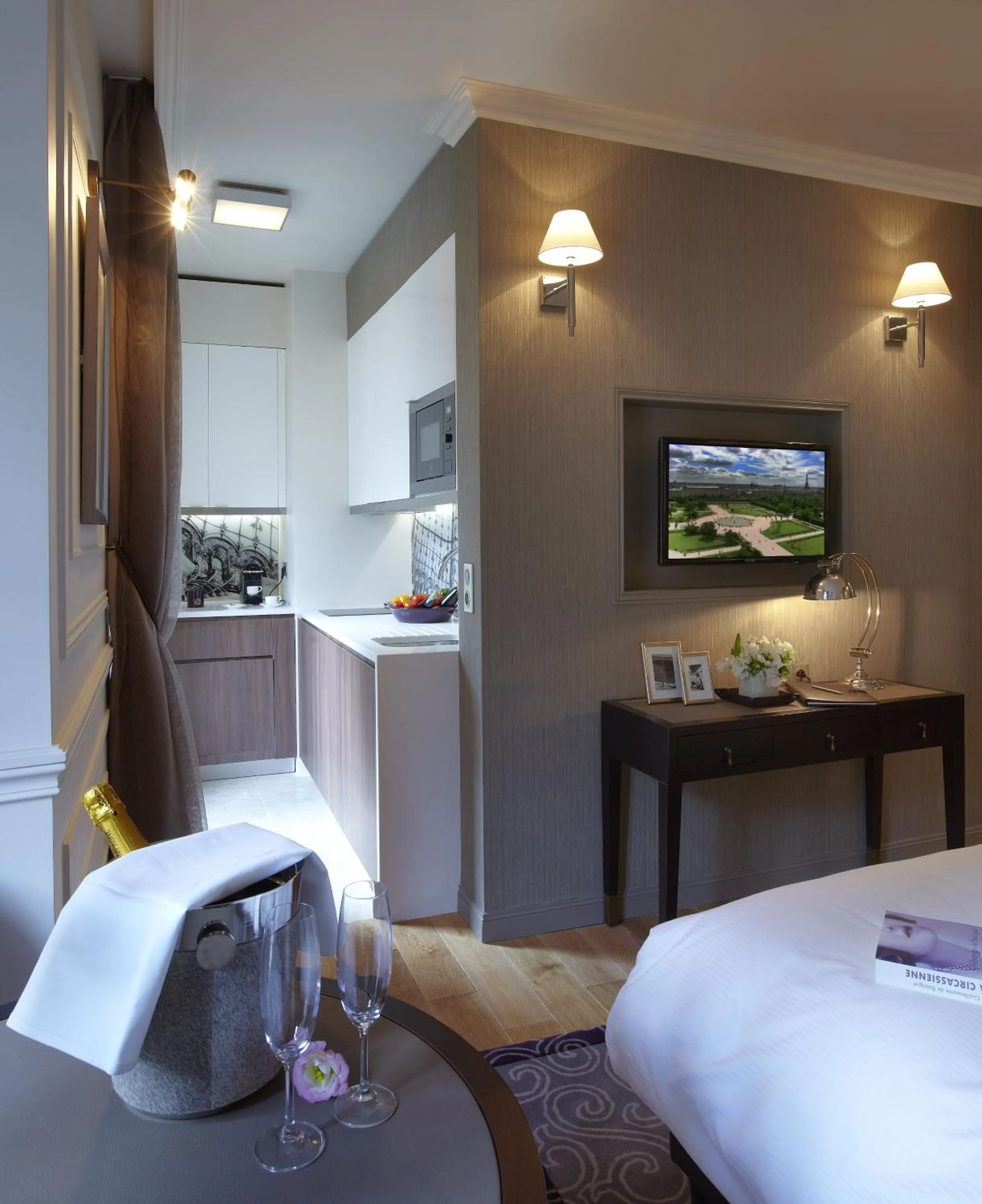 Bedroom, Bed in La Clef Louvre Paris by The Crest Collection