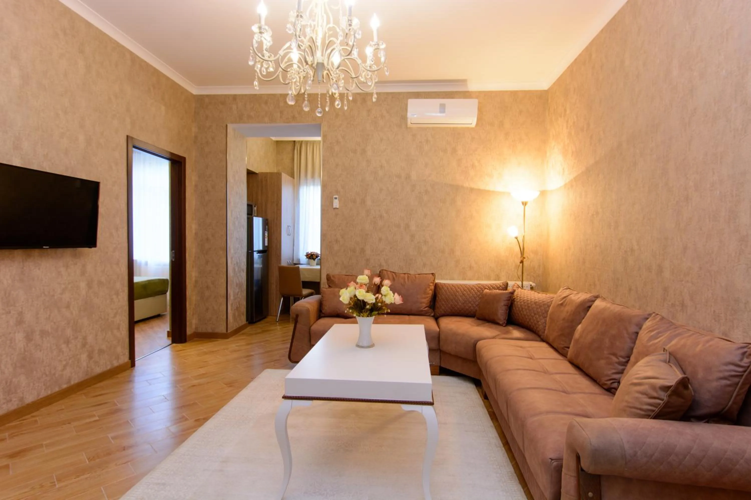 Living room in Dat Exx Apartments on Marjanishvili
