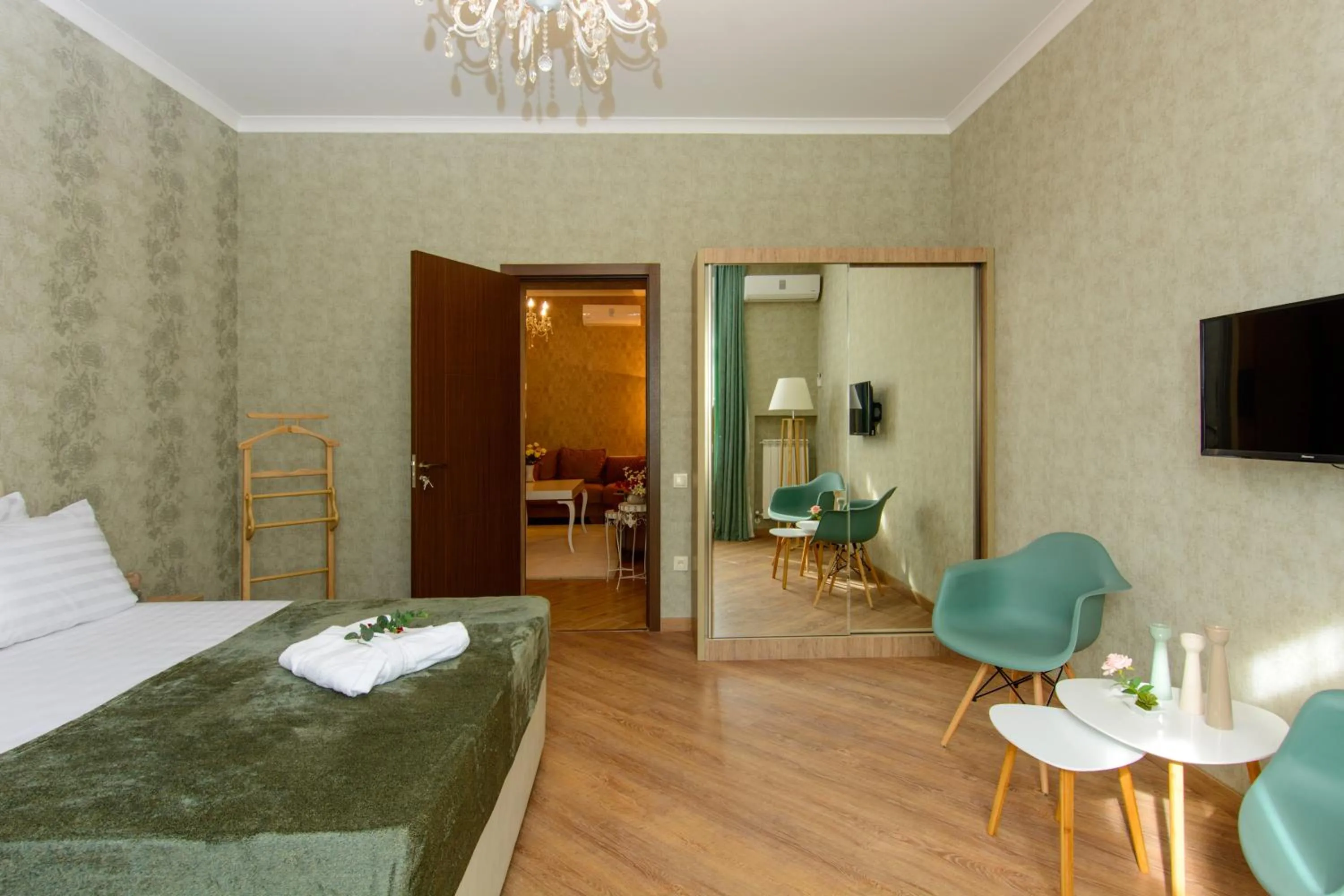 Photo of the whole room, Bed in Dat Exx Apartments on Marjanishvili