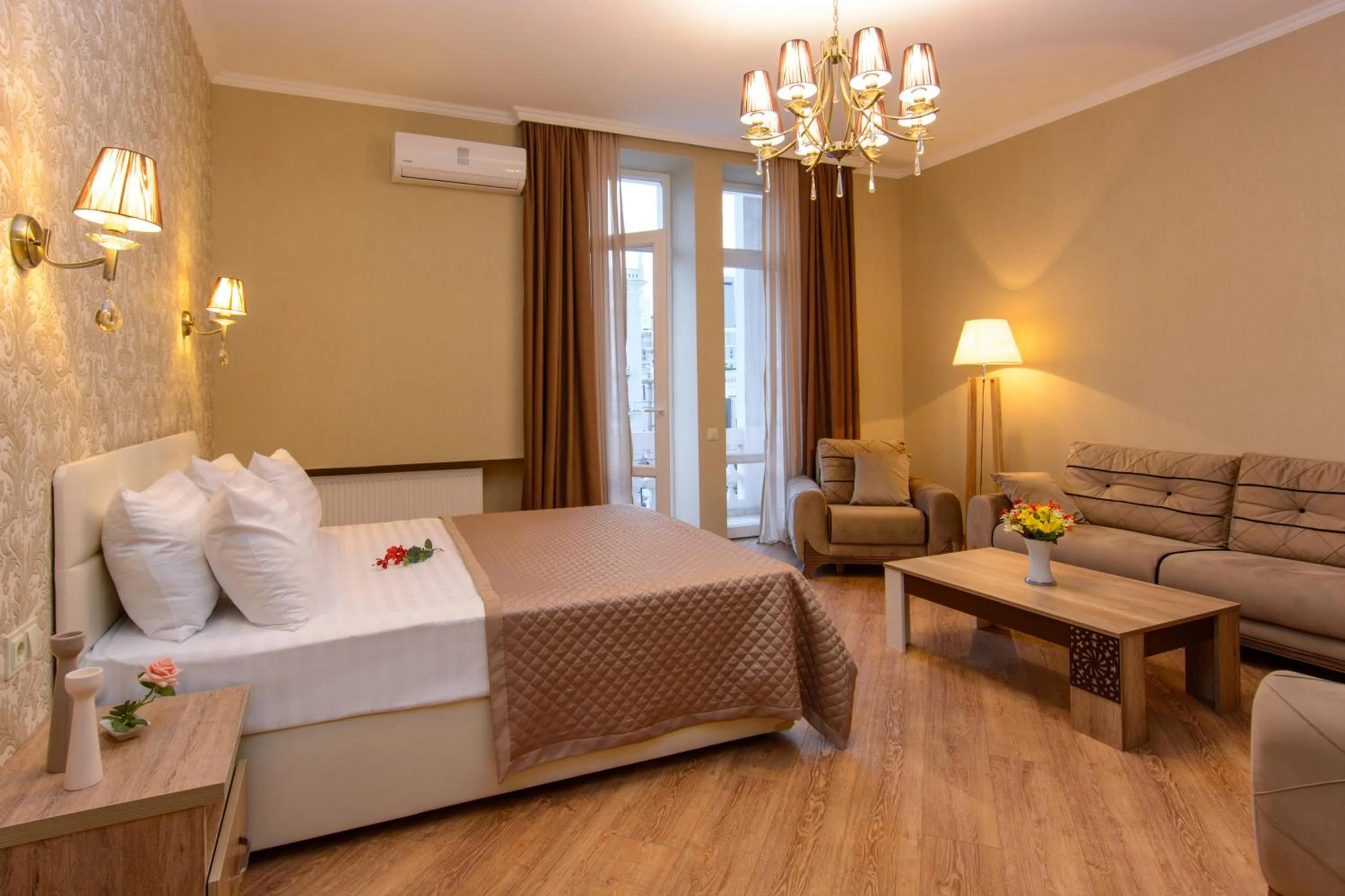 Photo of the whole room, Bed in Dat Exx Apartments on Marjanishvili