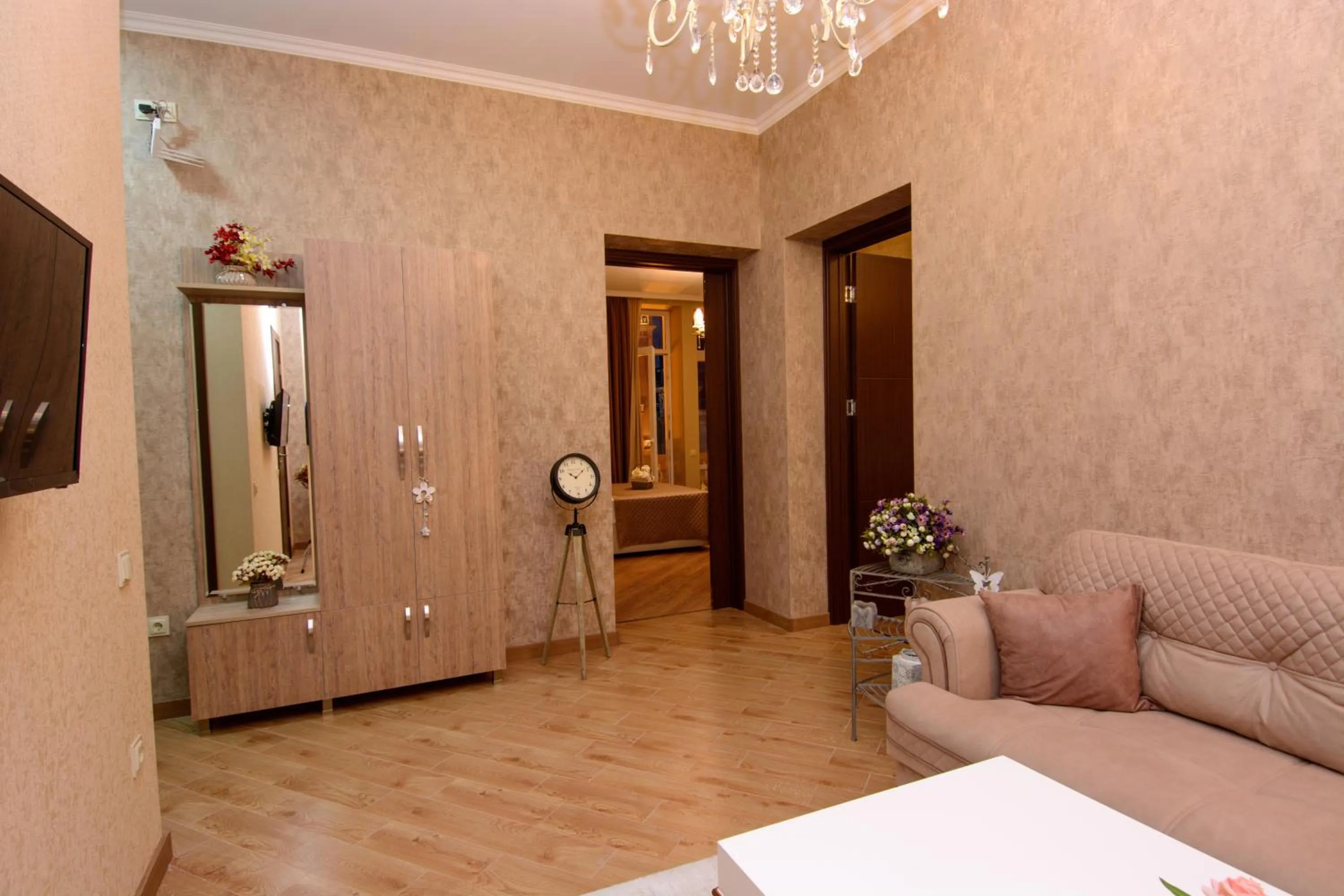 Living room in Dat Exx Apartments on Marjanishvili