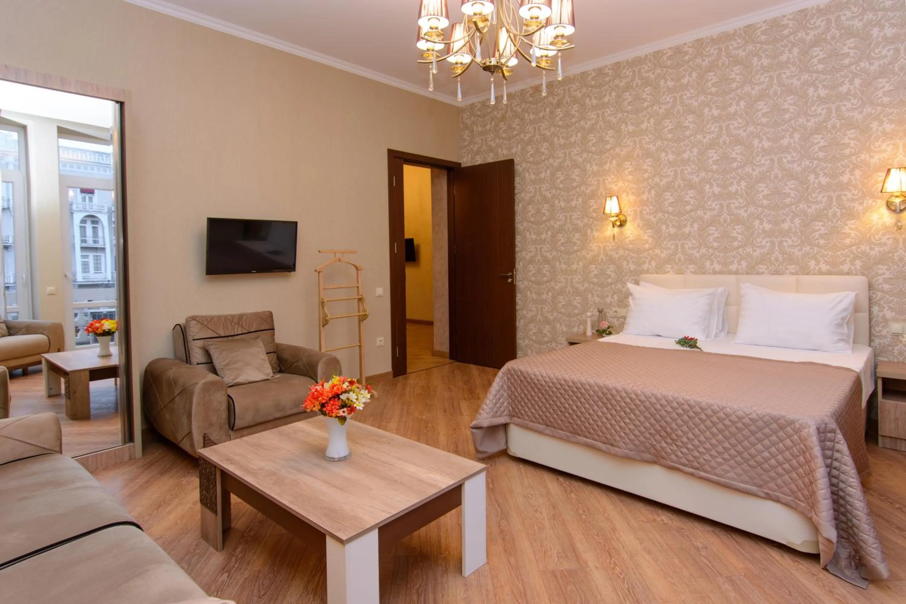Photo of the whole room, Bed in Dat Exx Apartments on Marjanishvili