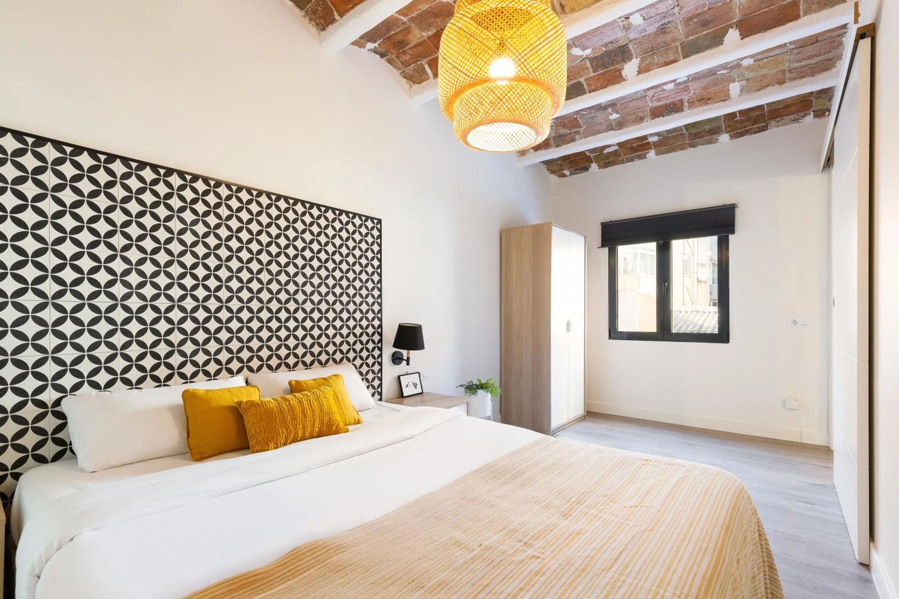 Bedroom, Bed in Modern Catalan Apartments by Olala Homes