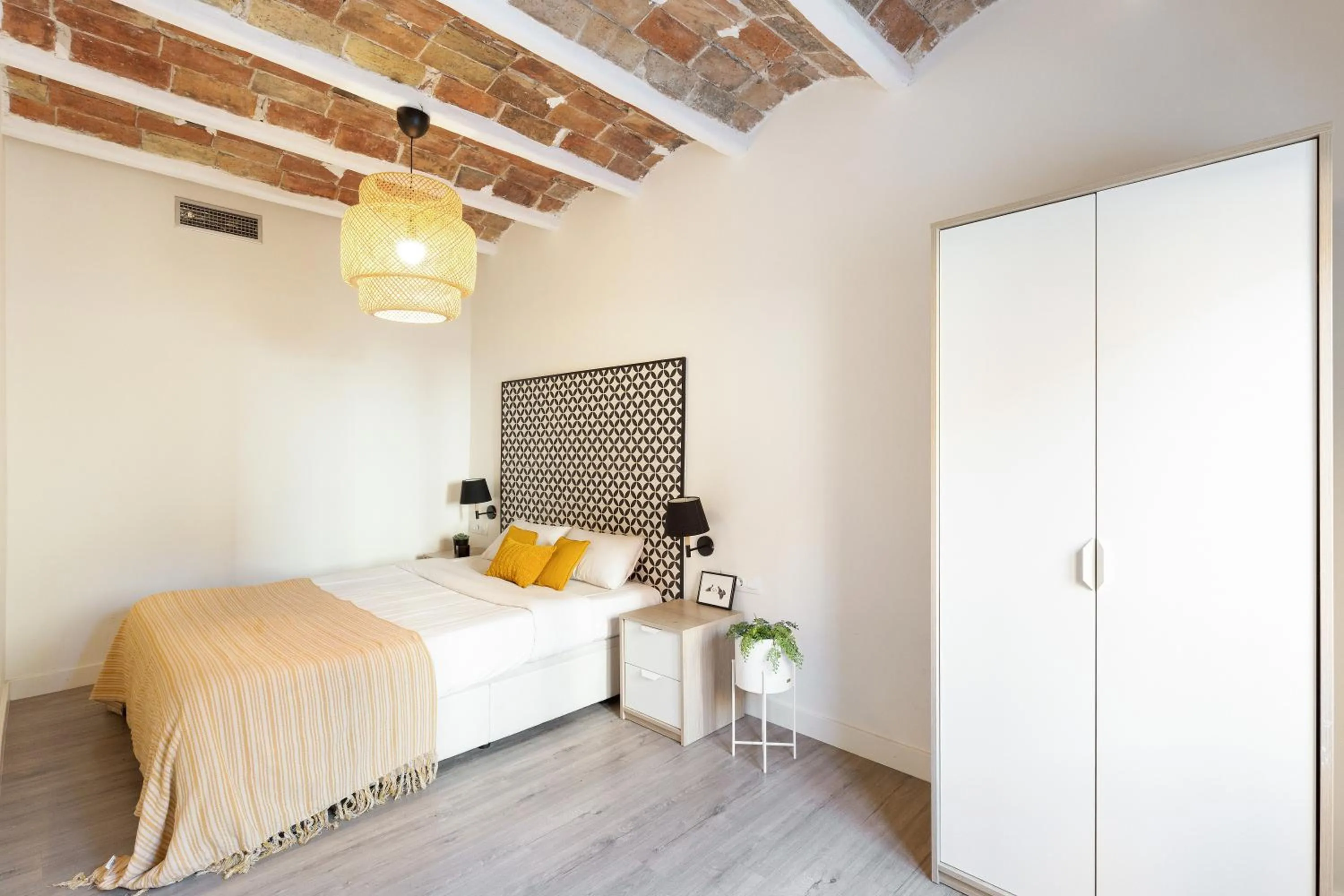 Bedroom, Bed in Modern Catalan Apartments by Olala Homes