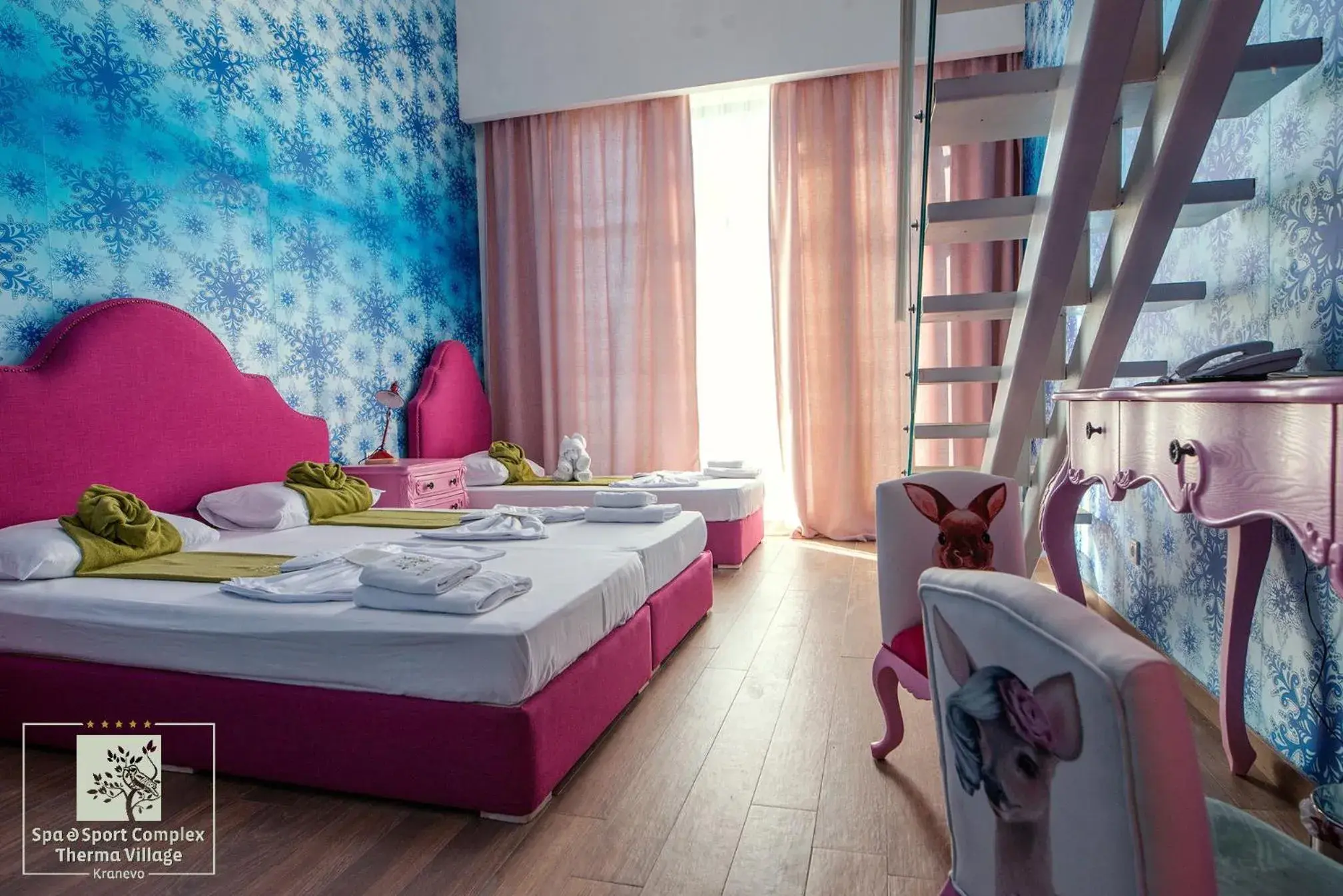 Elza Thematic Family Room on Two Levels (4 Adults + 1 Child) in ECO Therma Village - Mineral Pool & SPA & All Inclusive Elza Thematic Family Room on Two Levels (4 Adults + 1 Child) in ECO Therma Village - Mineral Pool & SPA & All Inclusive