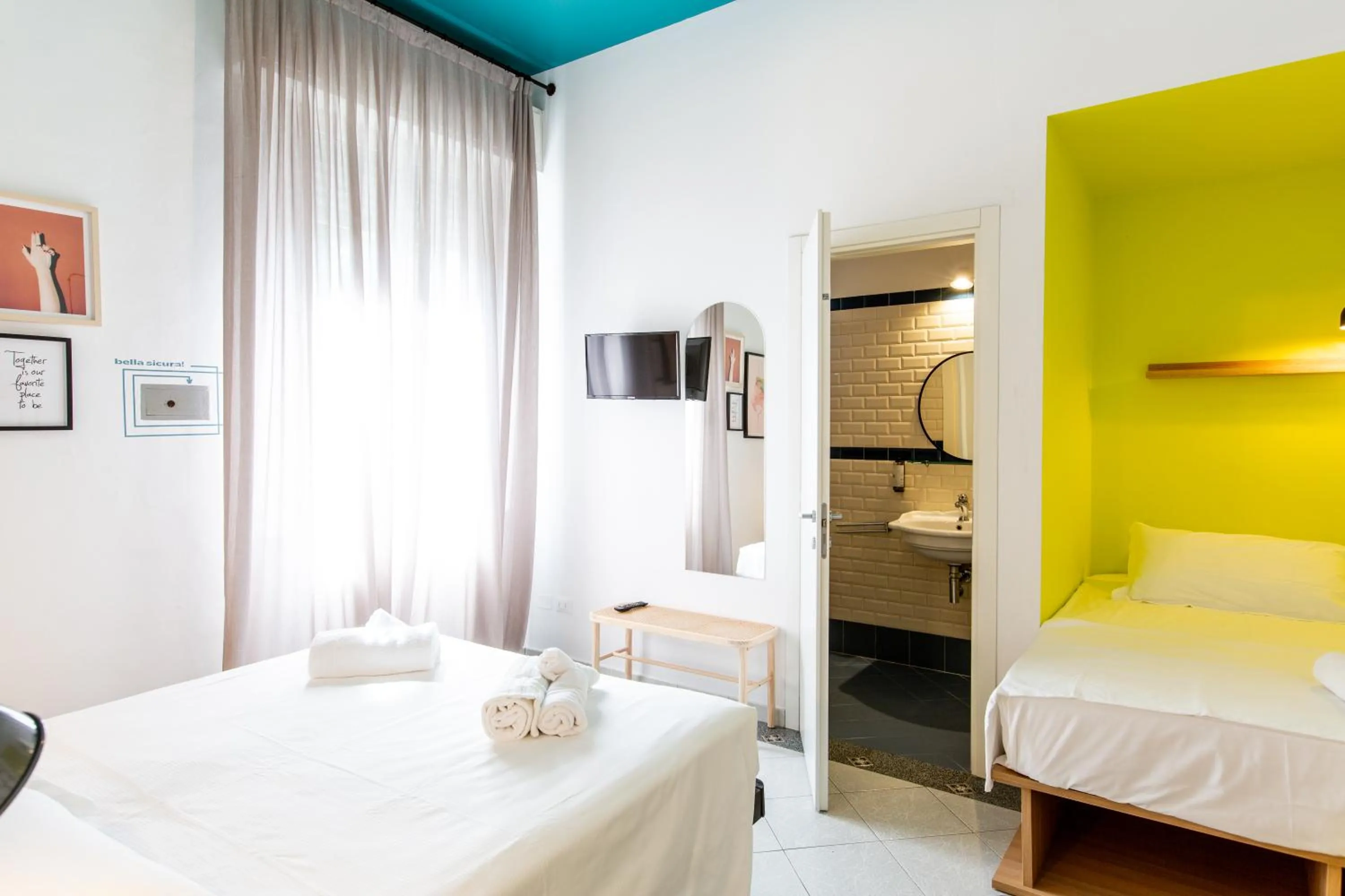 Bed in Hotel Belvedere Rimini