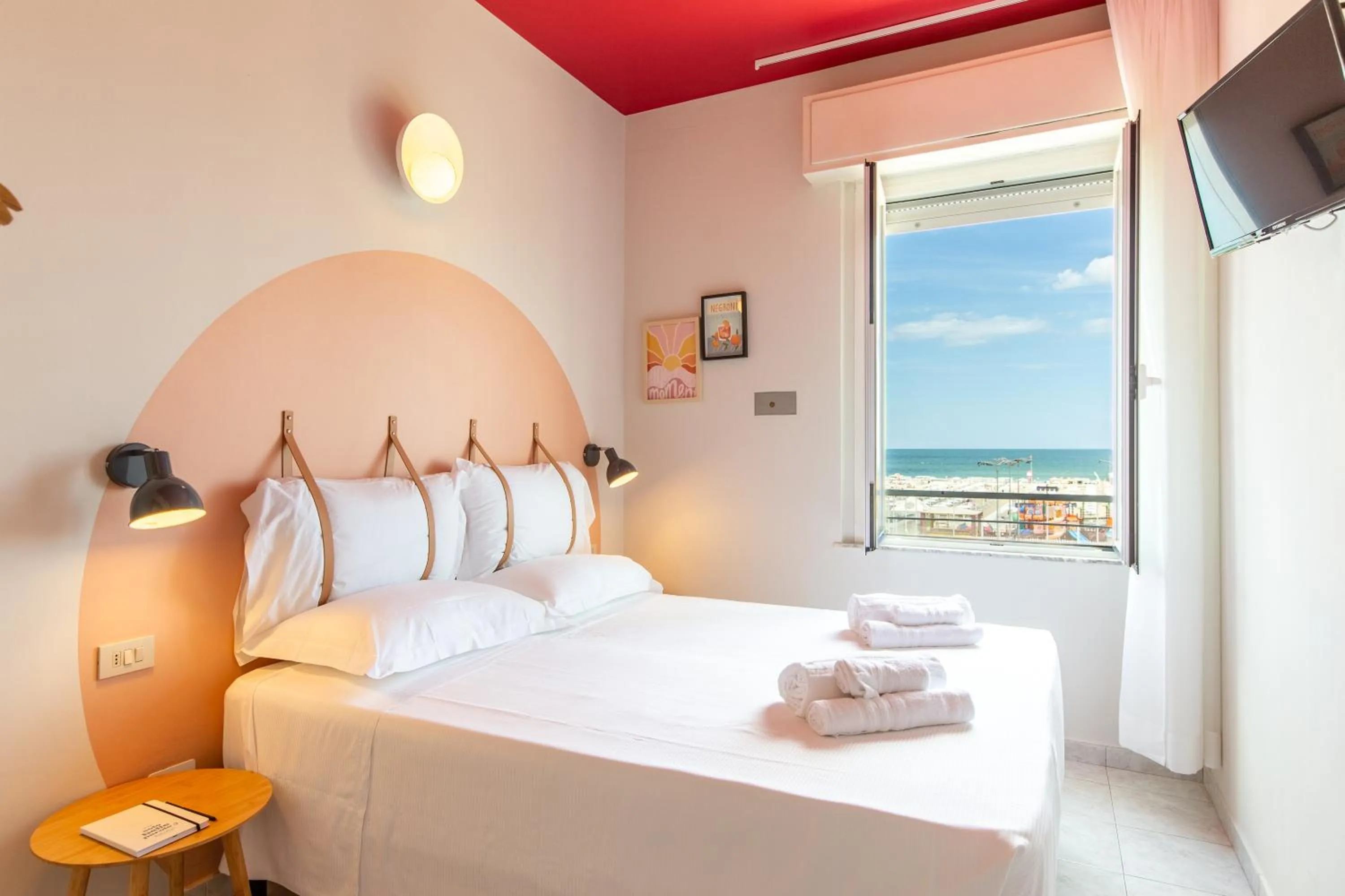 Bed in Hotel Belvedere Rimini