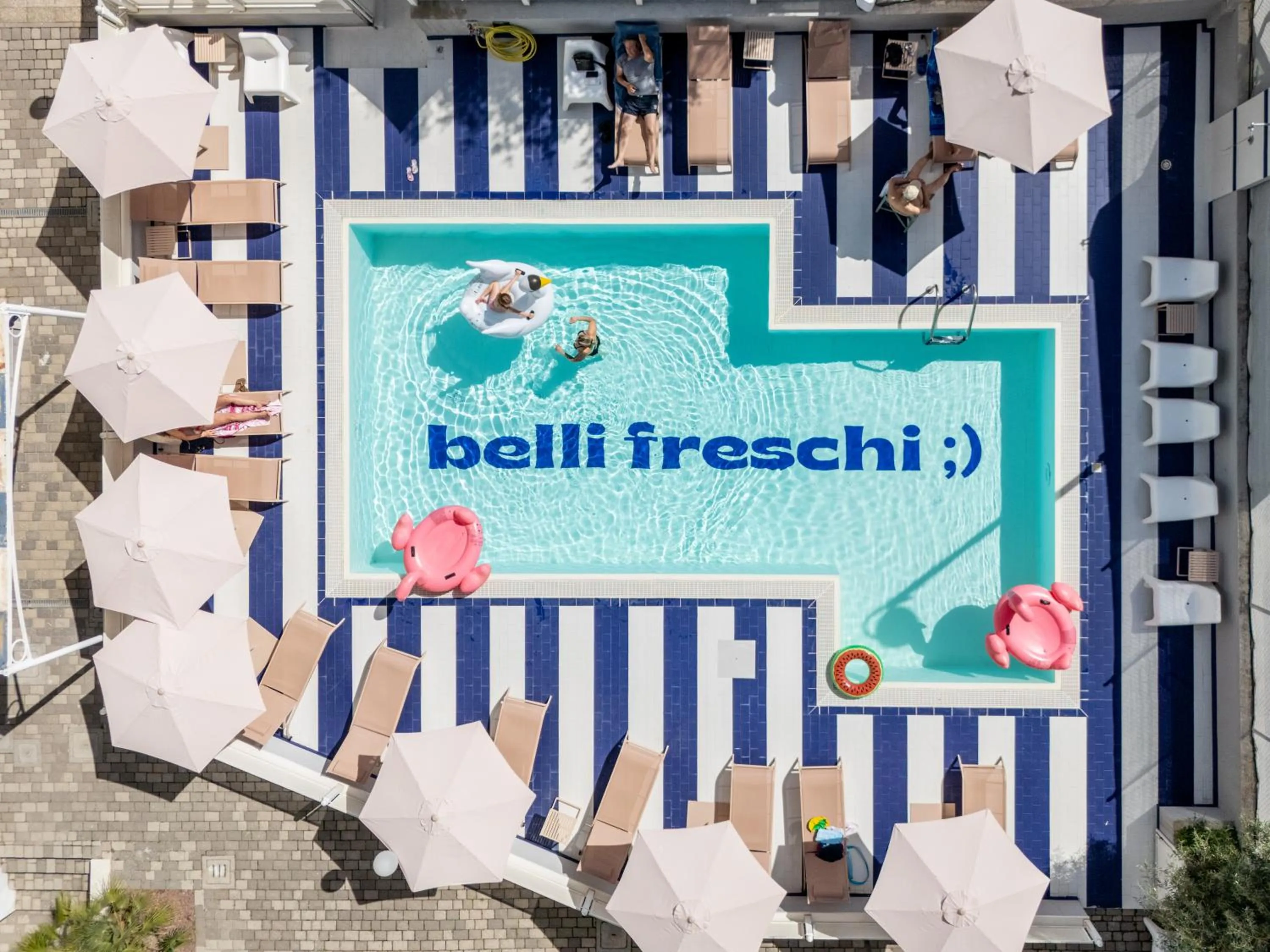 Pool view in Hotel Belvedere Rimini