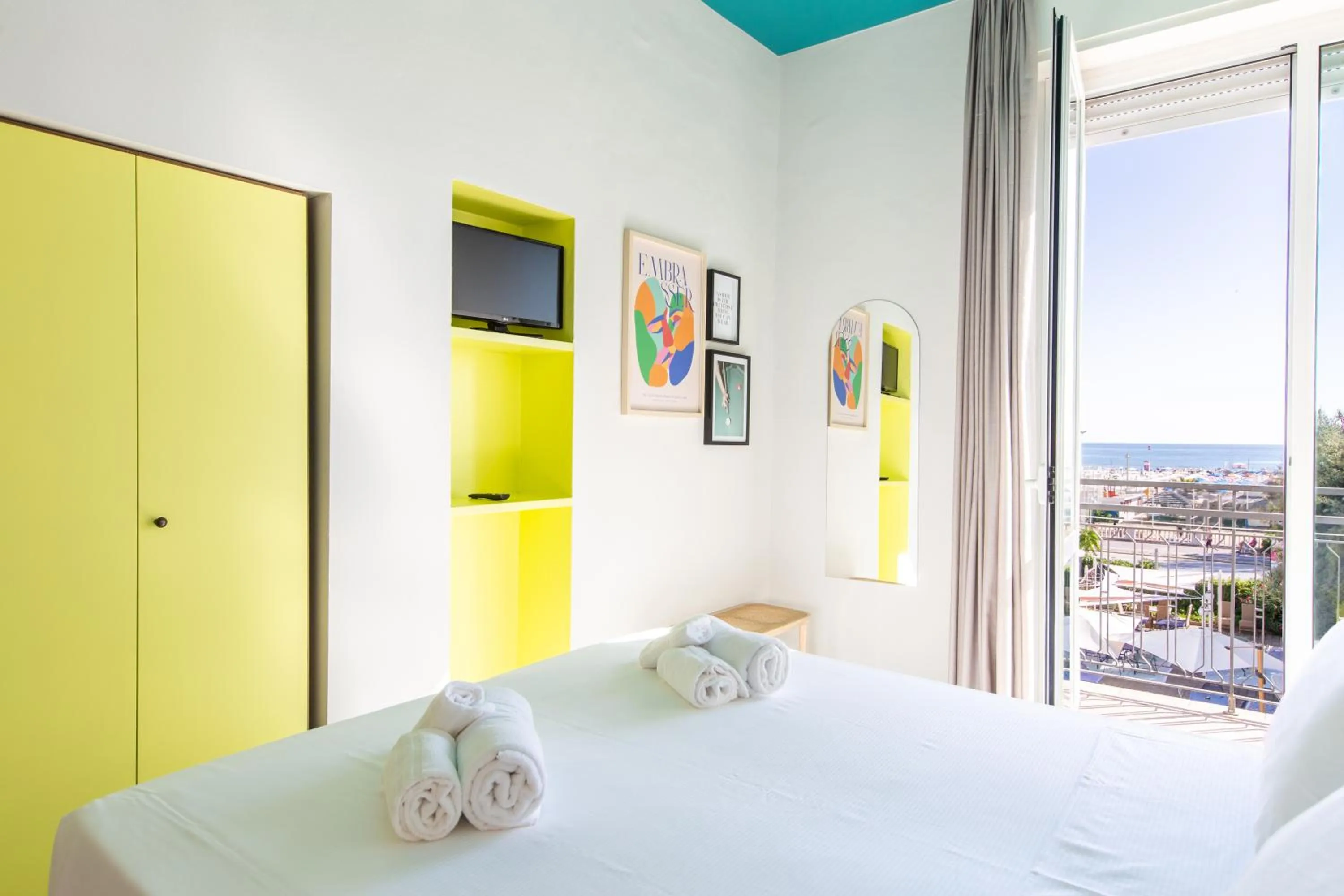 Bed in Hotel Belvedere Rimini