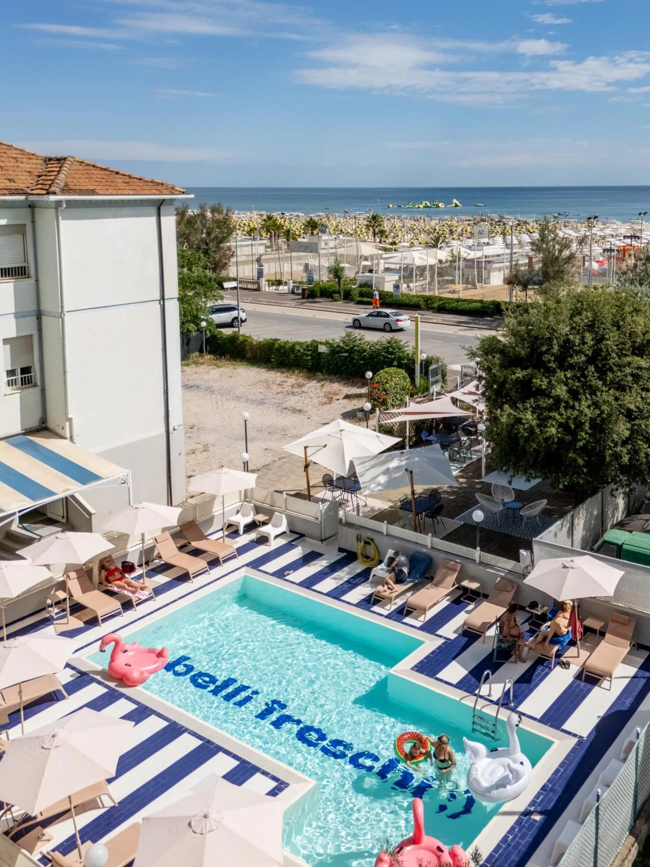 Pool view in Hotel Belvedere Rimini