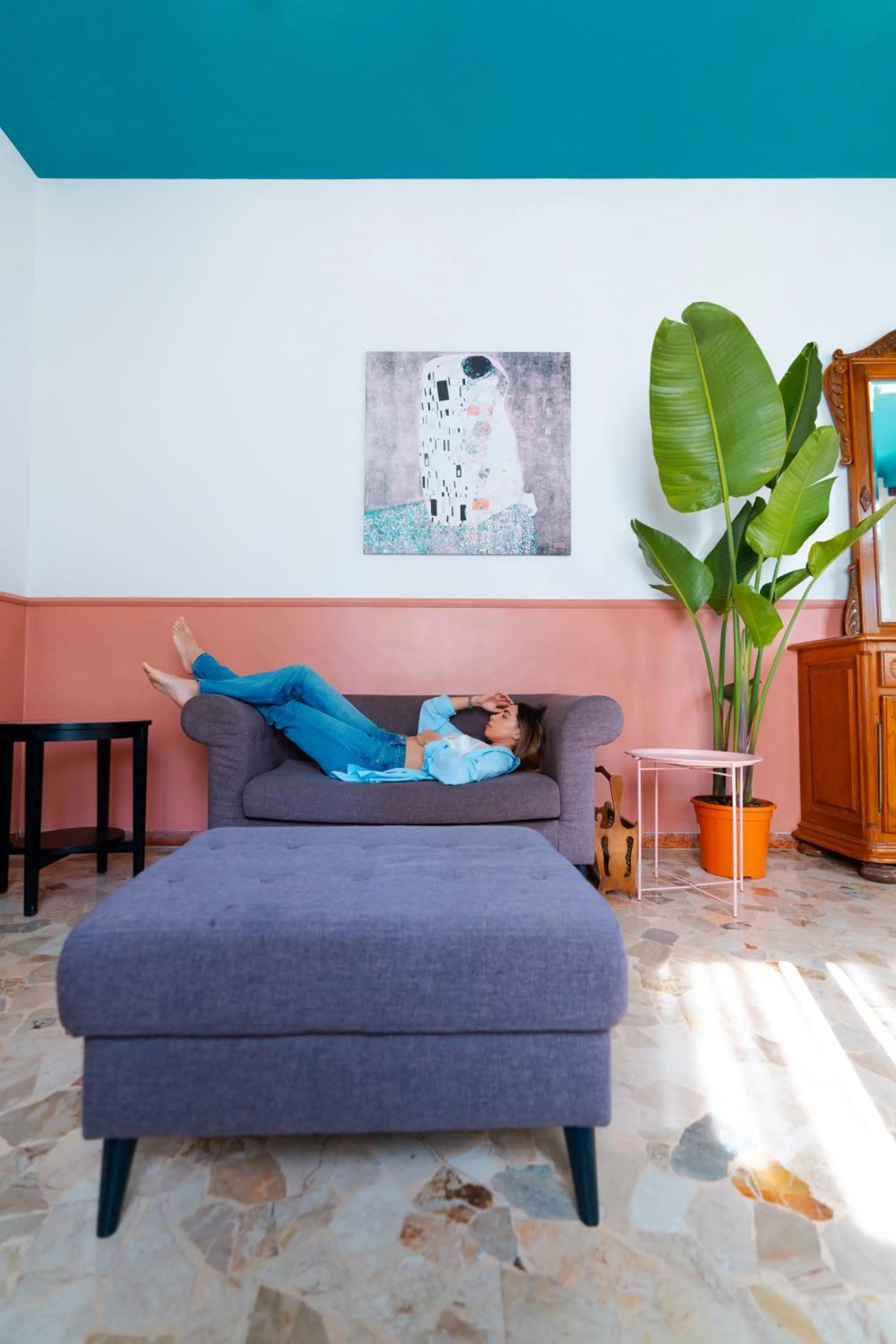Communal lounge/ TV room in Hotel Belvedere Rimini