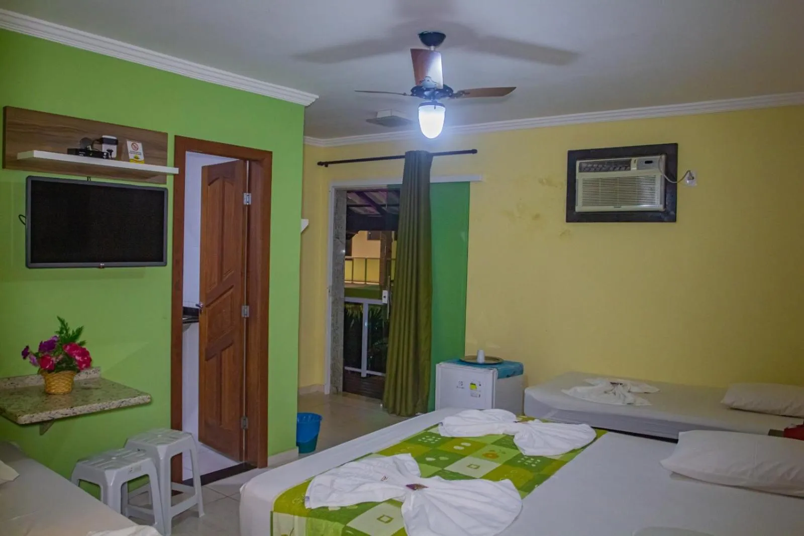 Bed in Pousada Palmares