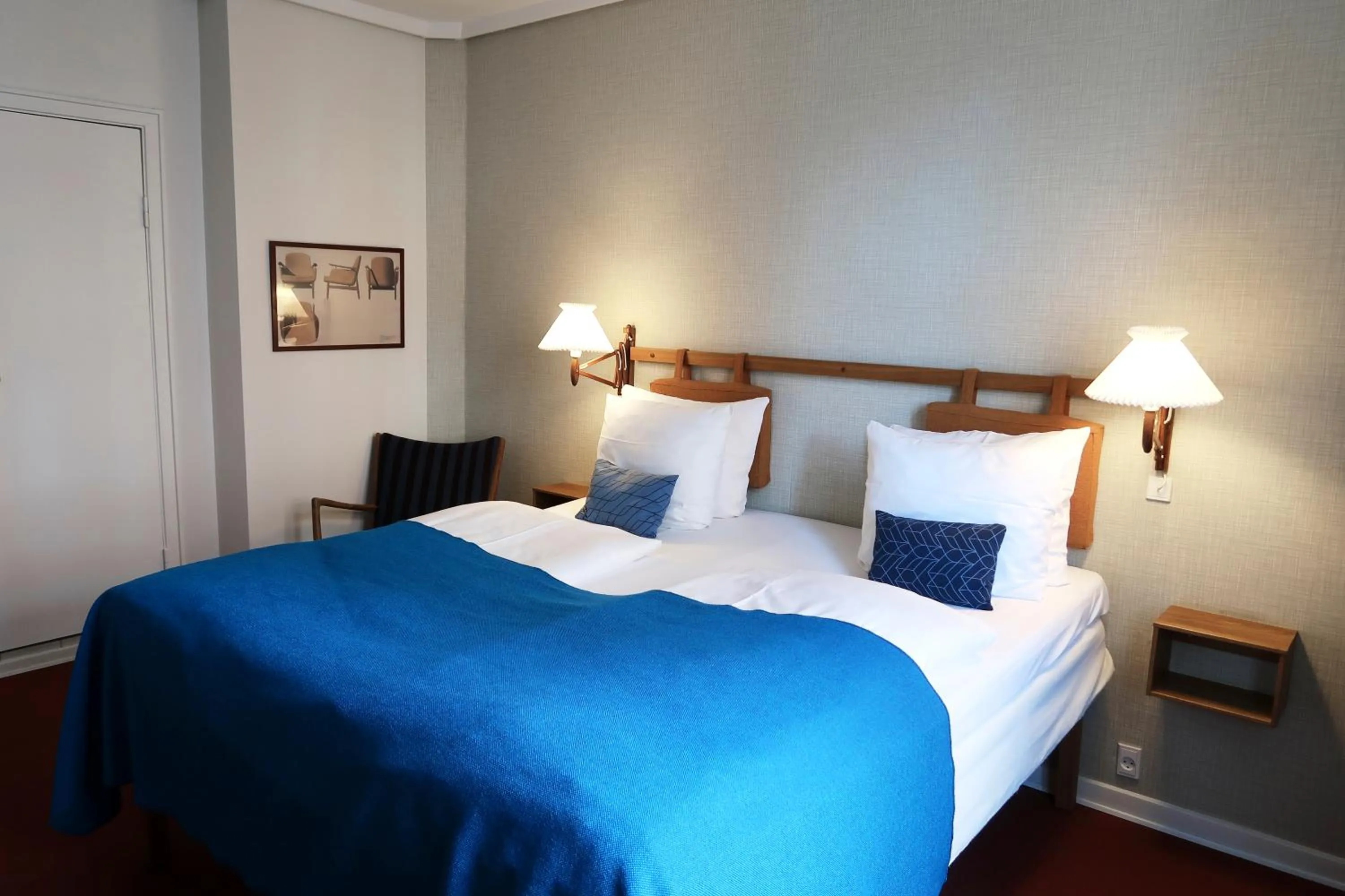 Bed in Hotel Alexandra