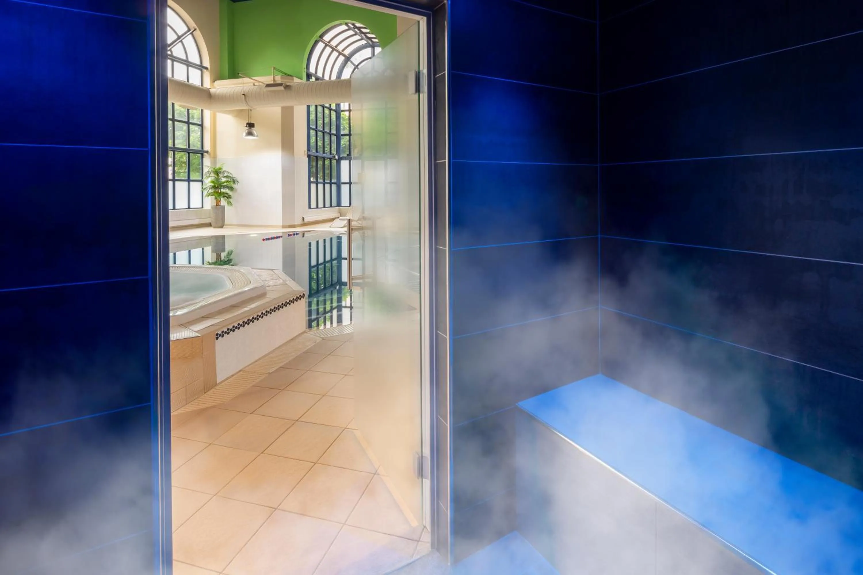 Steam room in Crowne Plaza Leeds by IHG