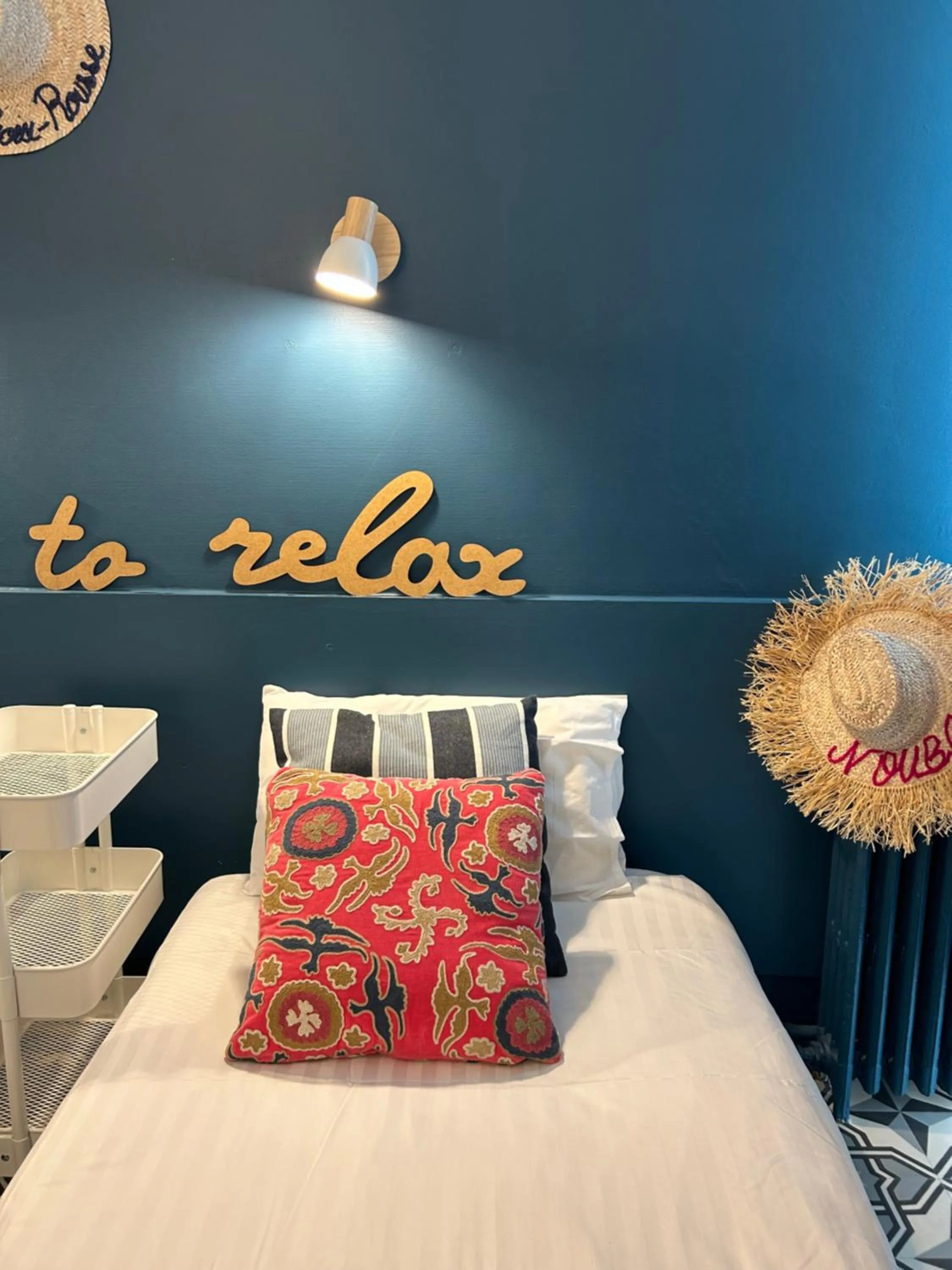 Decorative detail, Bed in Hôtel de la Croix-Rousse