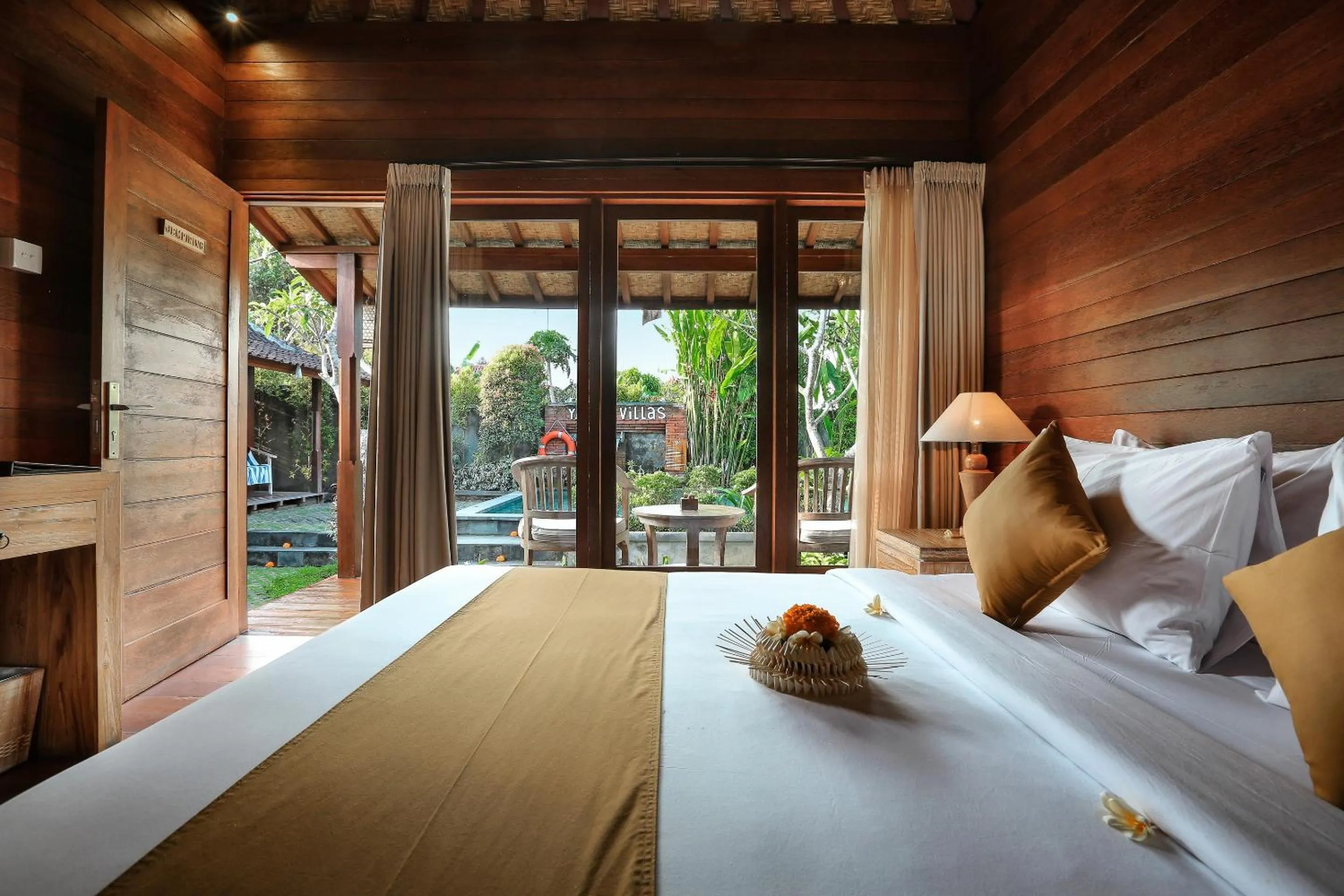 View (from property/room), Bed in Yana Villas Kemenuh by GenuineHost