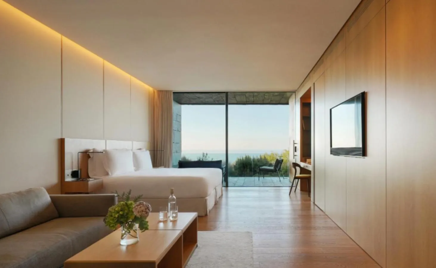 Bedroom in Akelarre - Relais & Châteaux