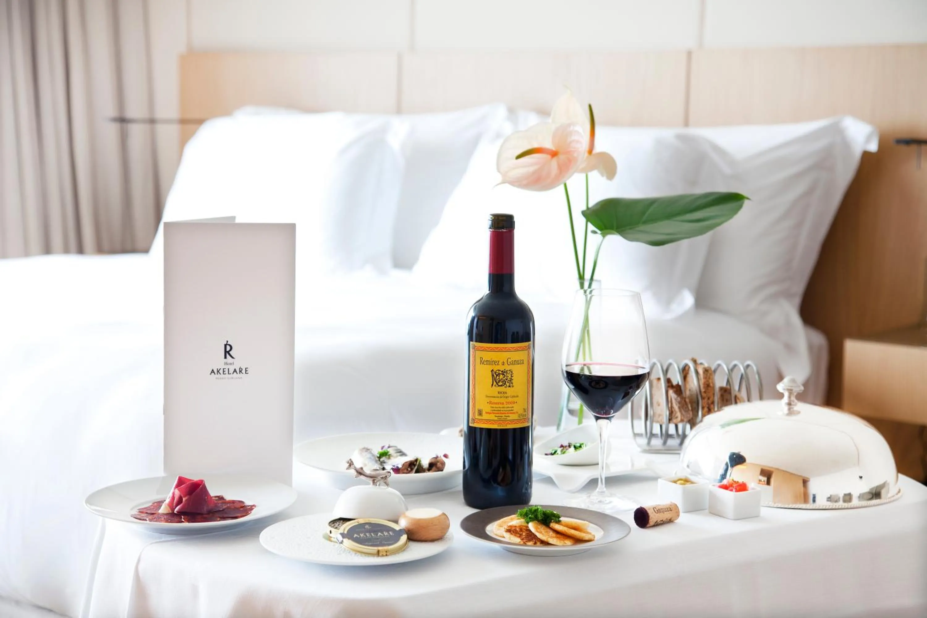 Bedroom, Bed in Akelarre - Relais & Châteaux