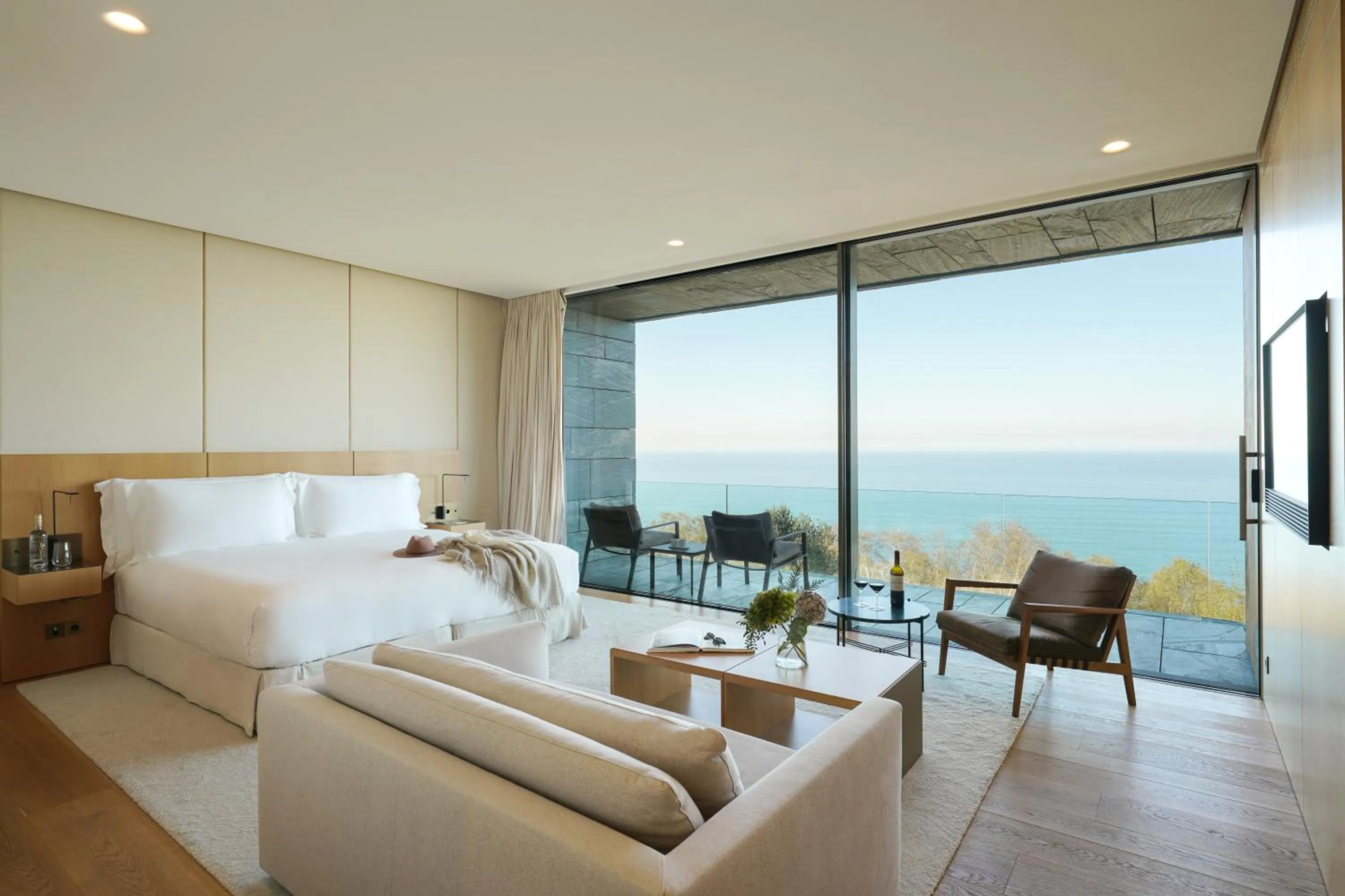 Bedroom in Akelarre - Relais & Châteaux