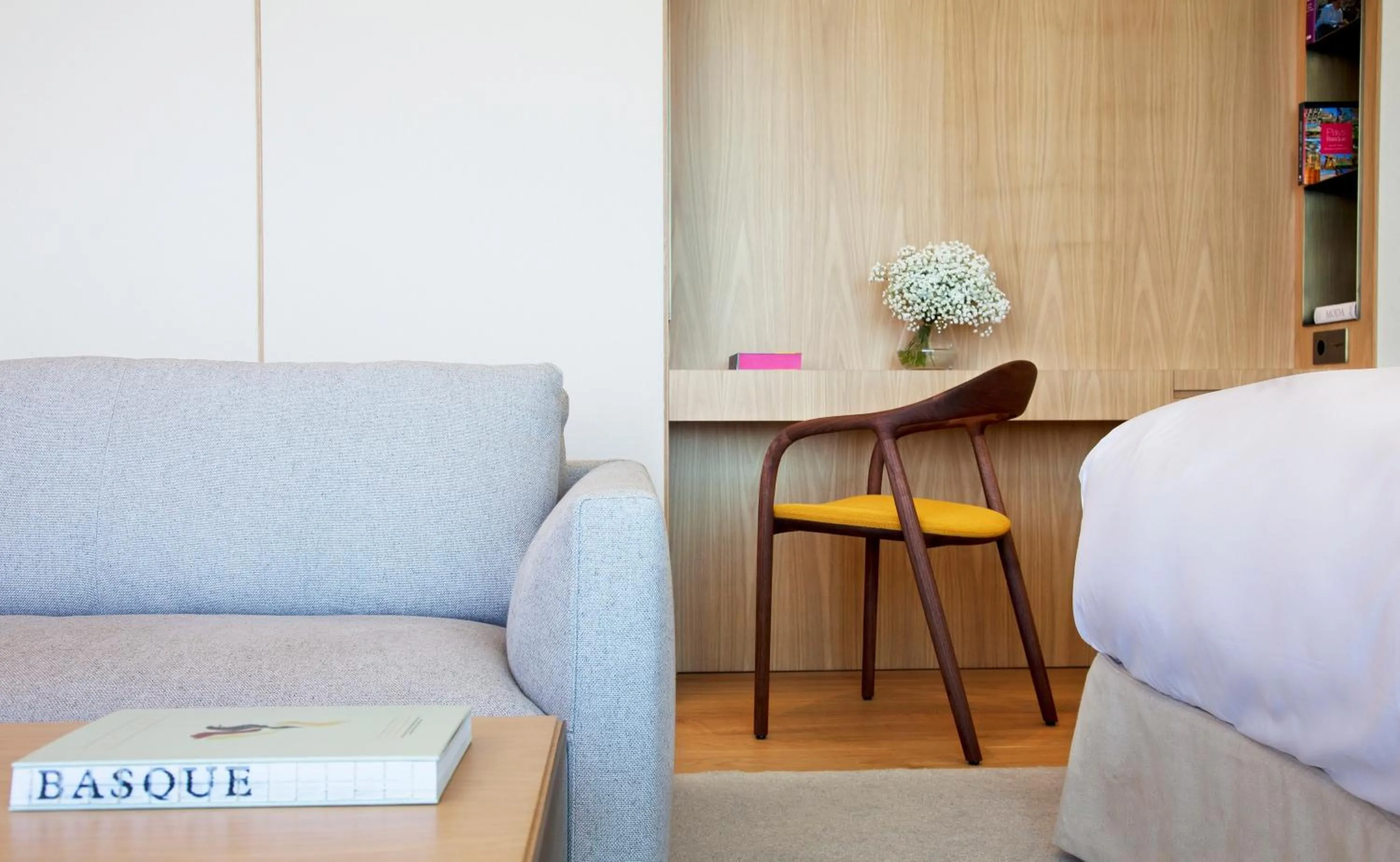 Living room, Bed in Akelarre - Relais & Châteaux