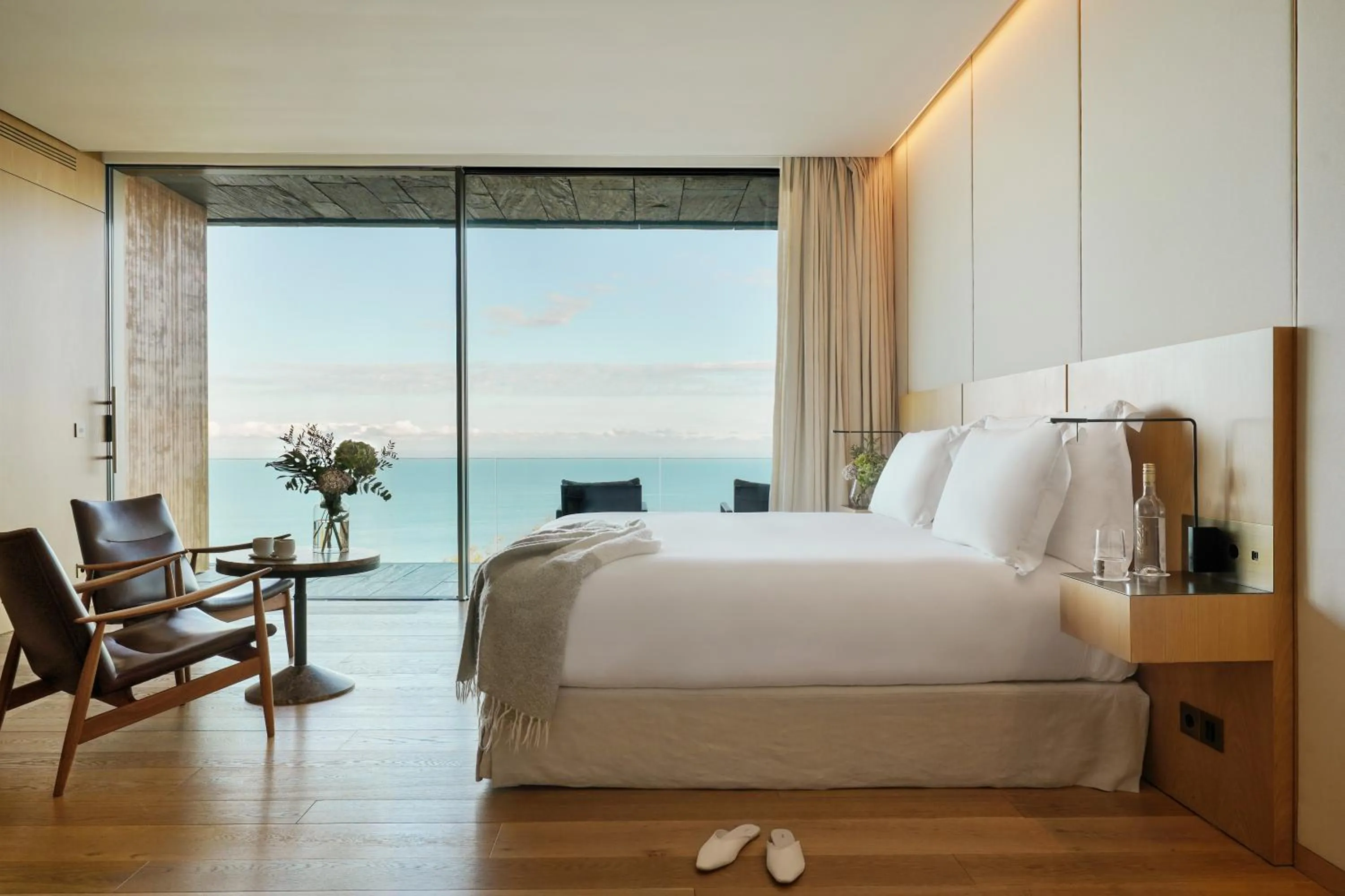 Bedroom, Bed in Akelarre - Relais & Châteaux