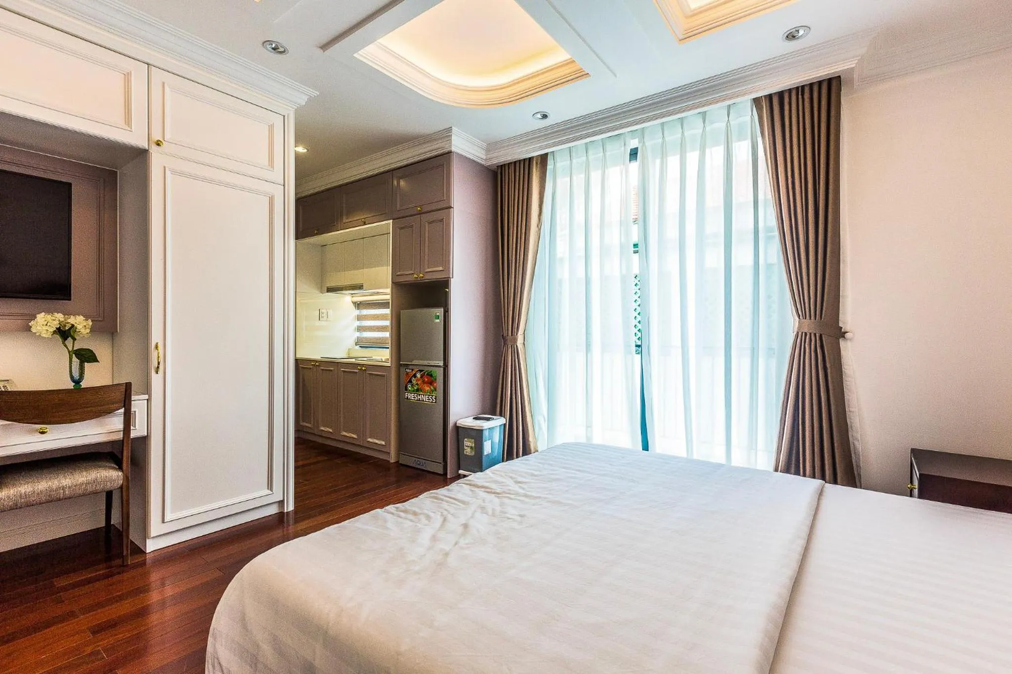 Bed in Ngan Ha 2 Apartment Phu My Hung