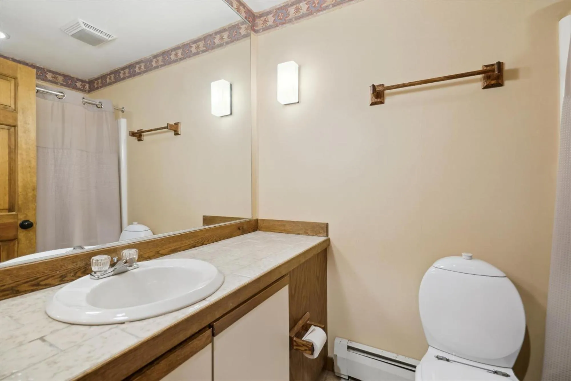 Bathroom in Ski on ski off, conveniently located, 2 bedroom condo with beautiful views, access to indoor pool Sunrise B3