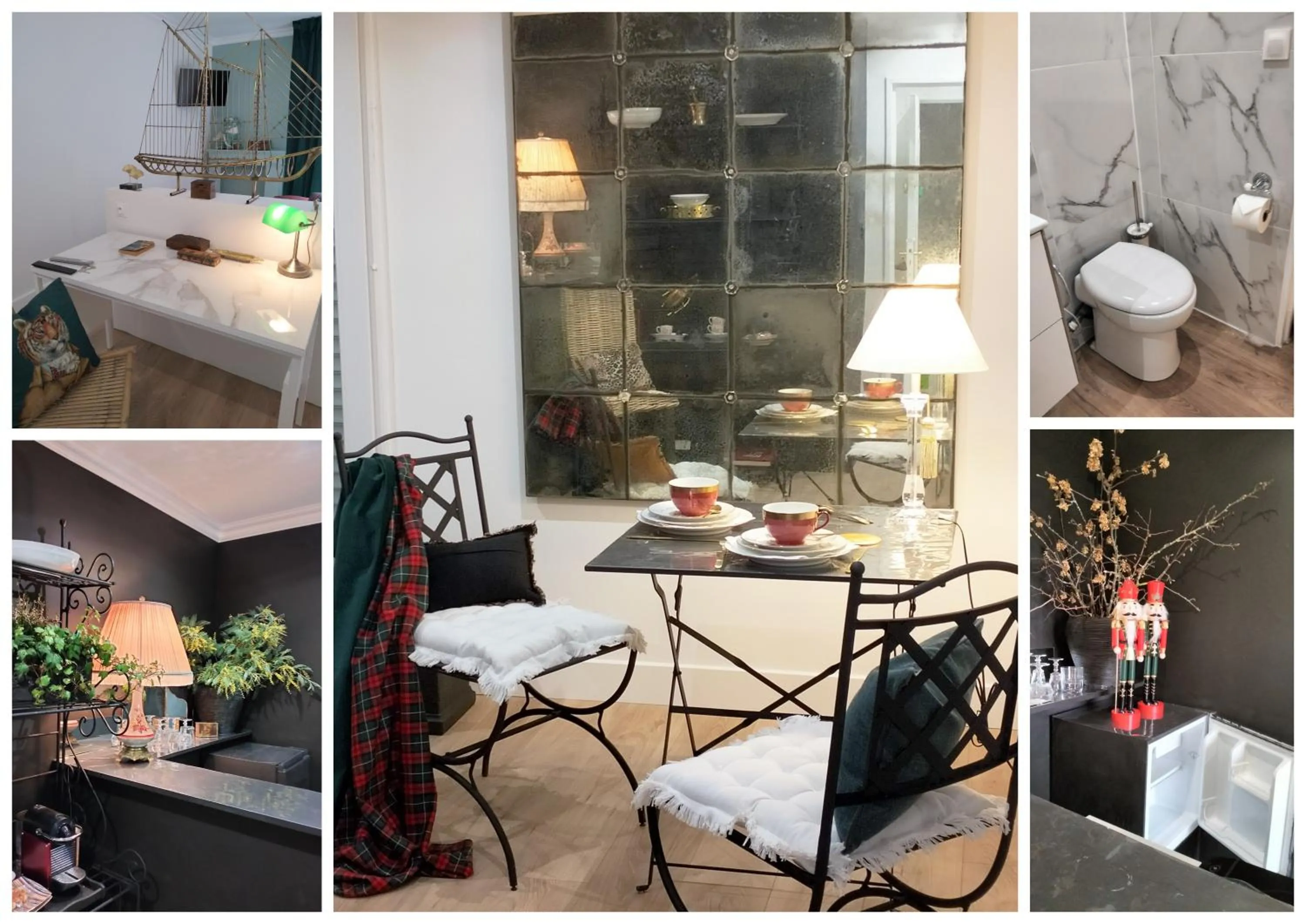 Toilet in LE FORTUNY - 3 Suites, 2 apparts, 1 chambre - proche TRAM ligne aéroport et parking gratuit