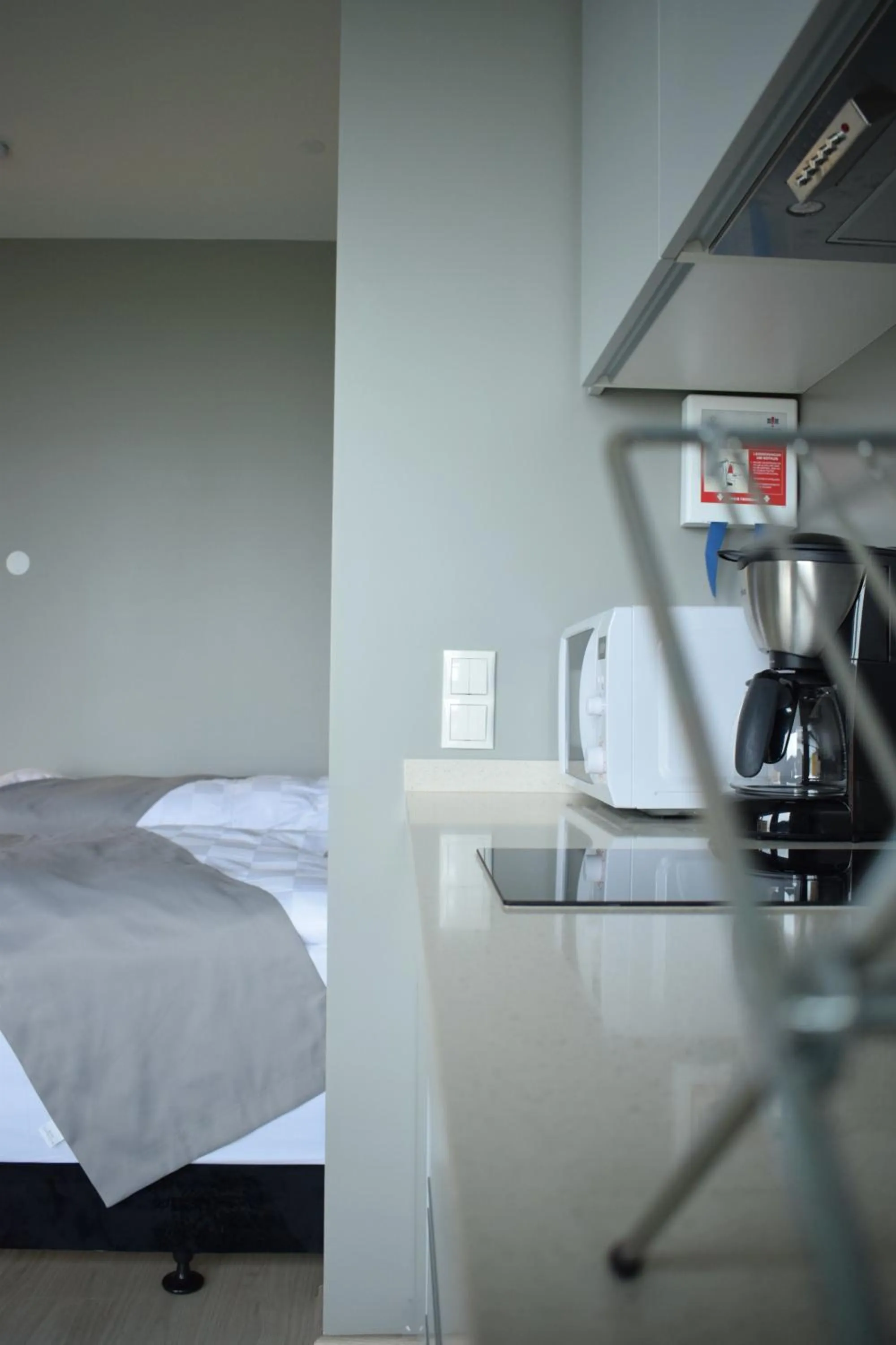 Bed in Black Beach Suites