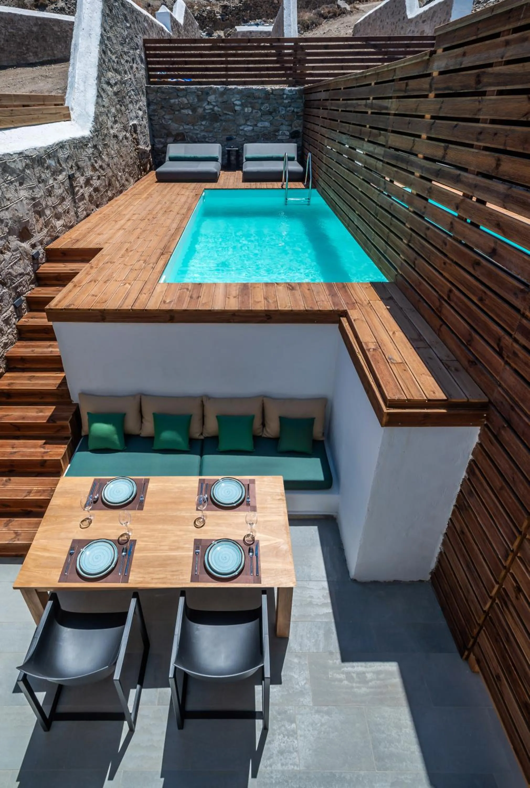 Dining area in Dreambox Mykonos Suites and Mini Villas